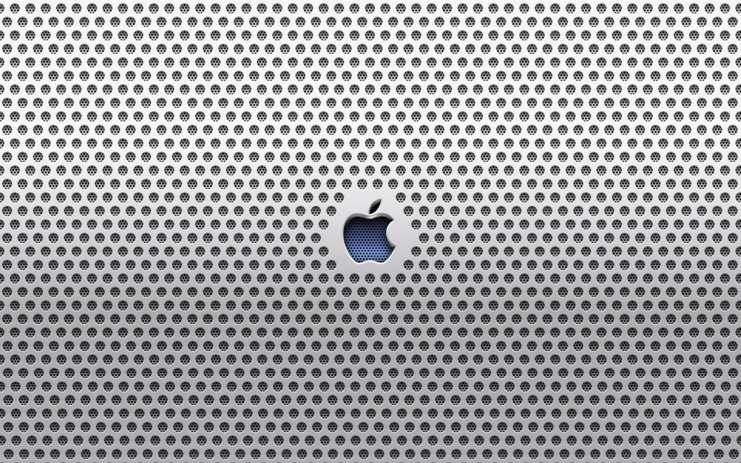 Perforated Metal, iMac Logo Wallpaper, 2560x1600 HD Desktop