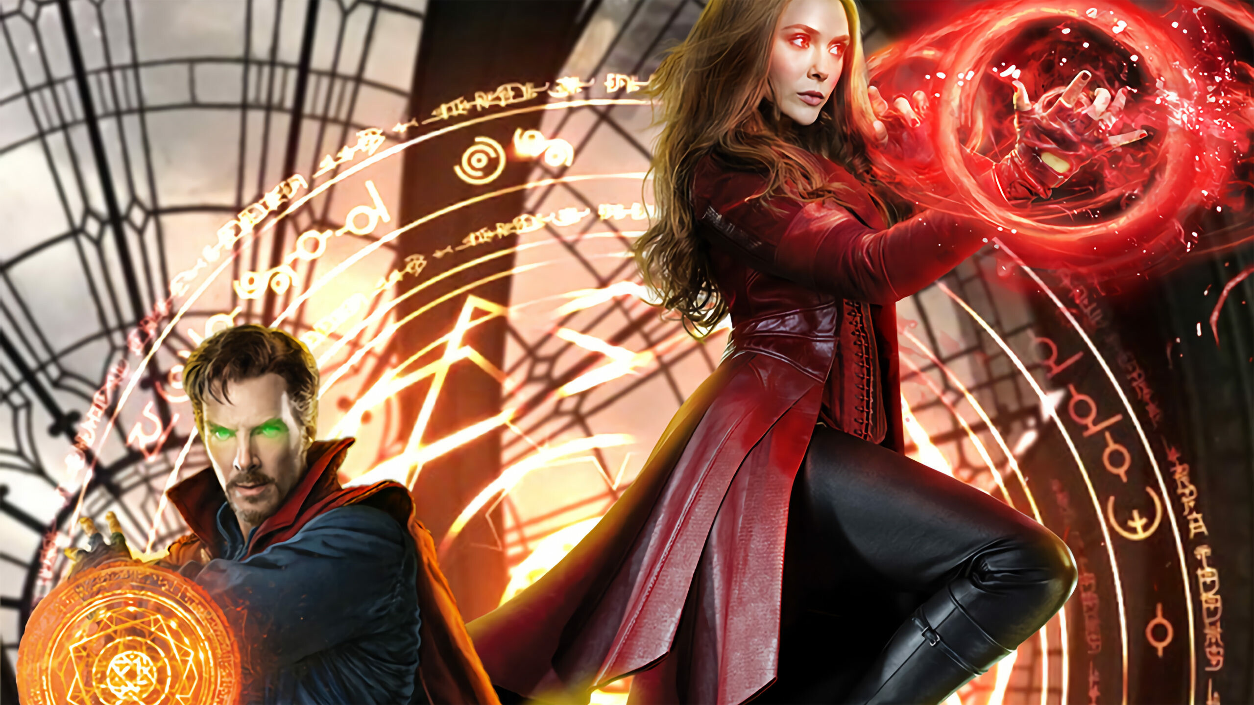 Doctor Strange in the Multiverse of Madness: The film stars Benedict Cumberbatch alongside Elizabeth Olsen. 2560x1440 HD Wallpaper.