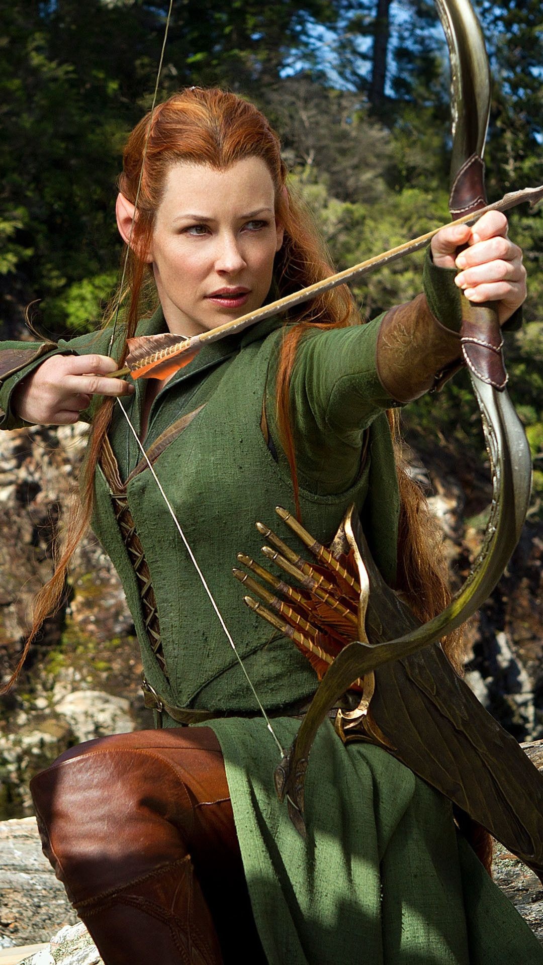Tauriel, Movies, Bow and arrow, Rivendell, 1080x1920 Full HD Phone
