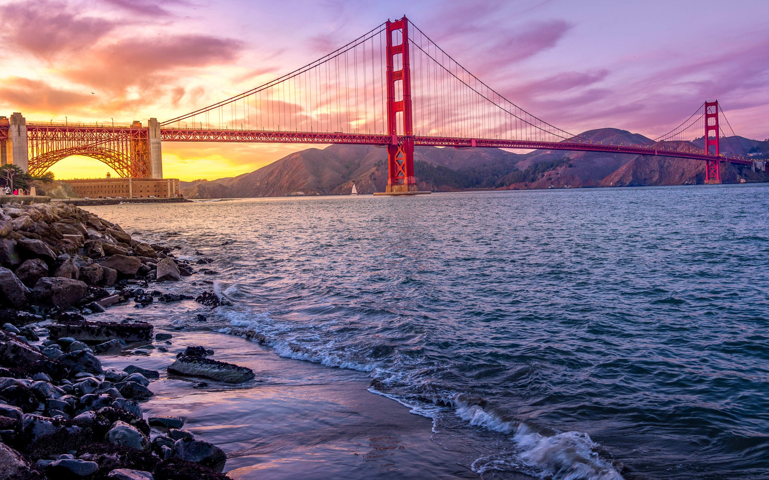 Golden Gate Bridge, US 5k, HD, 2560x1600 HD Desktop
