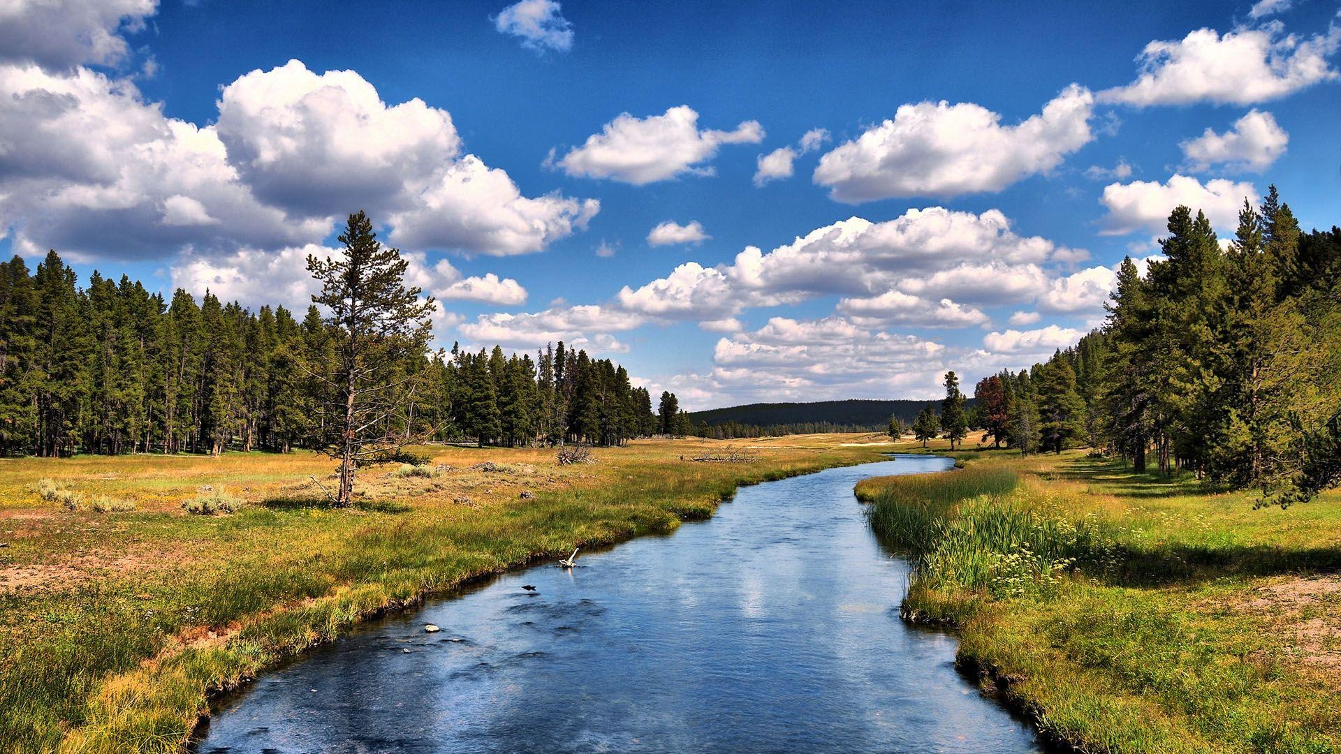 Saskatchewan River, Prairie landscape, Refreshing scenery, Tranquil beauty, 1920x1080 Full HD Desktop