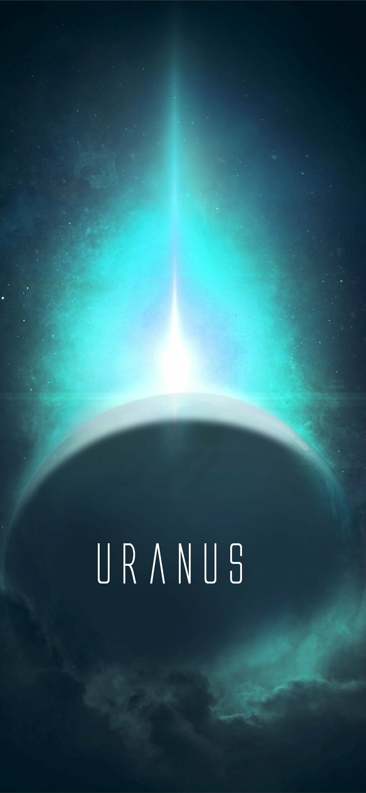 Uranus: The planed is named after the father of the Roman god Saturn. 1290x2780 HD Background.