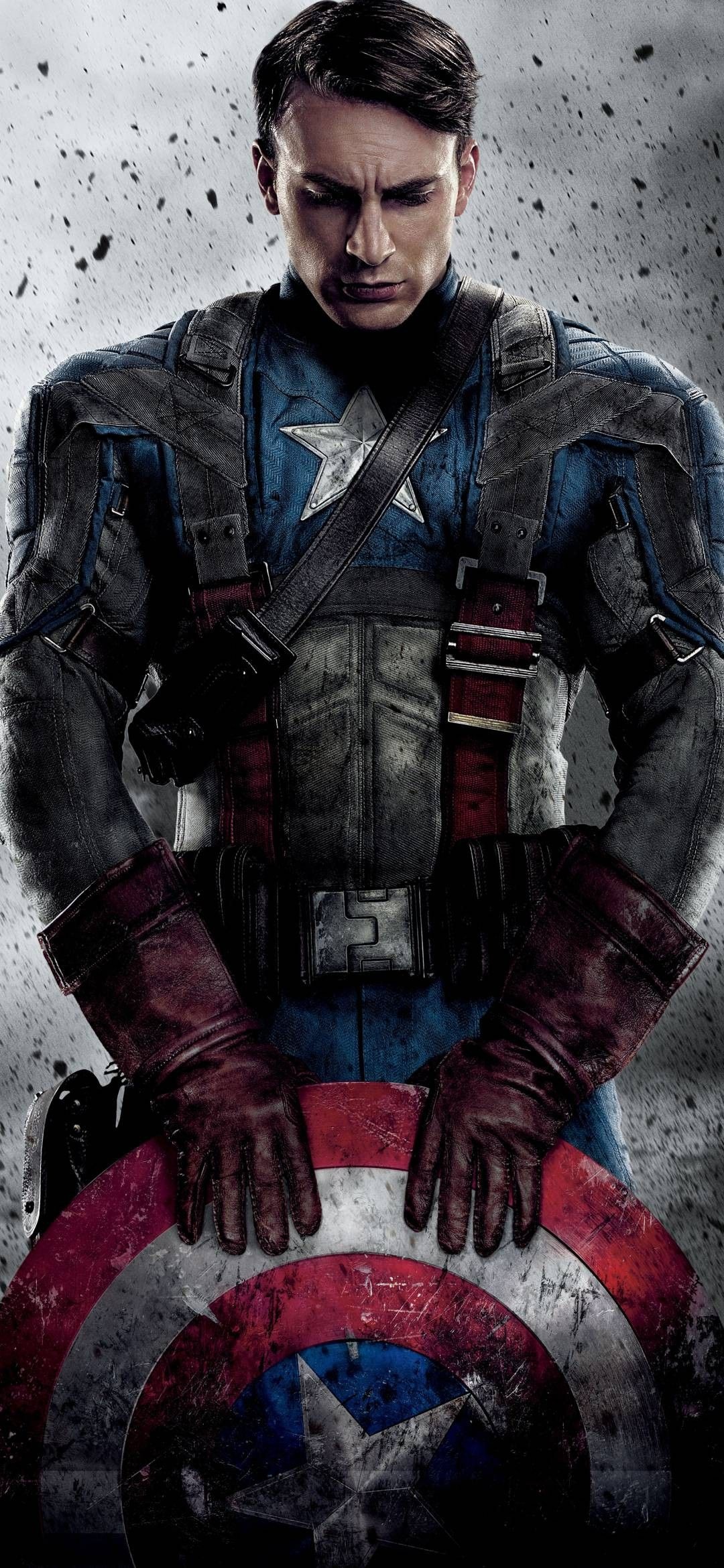 Captain America: Led the team of Howling Commandos in many operations against HYDRA. 1080x2340 HD Background.