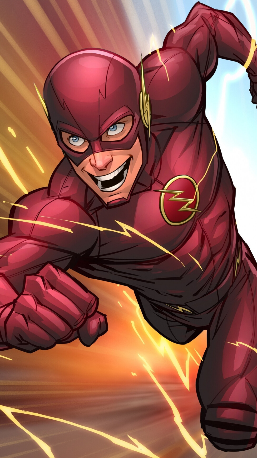 Flash (DC): Speedster, DCEU, Comics, Superhero. 1080x1920 Full HD Background.