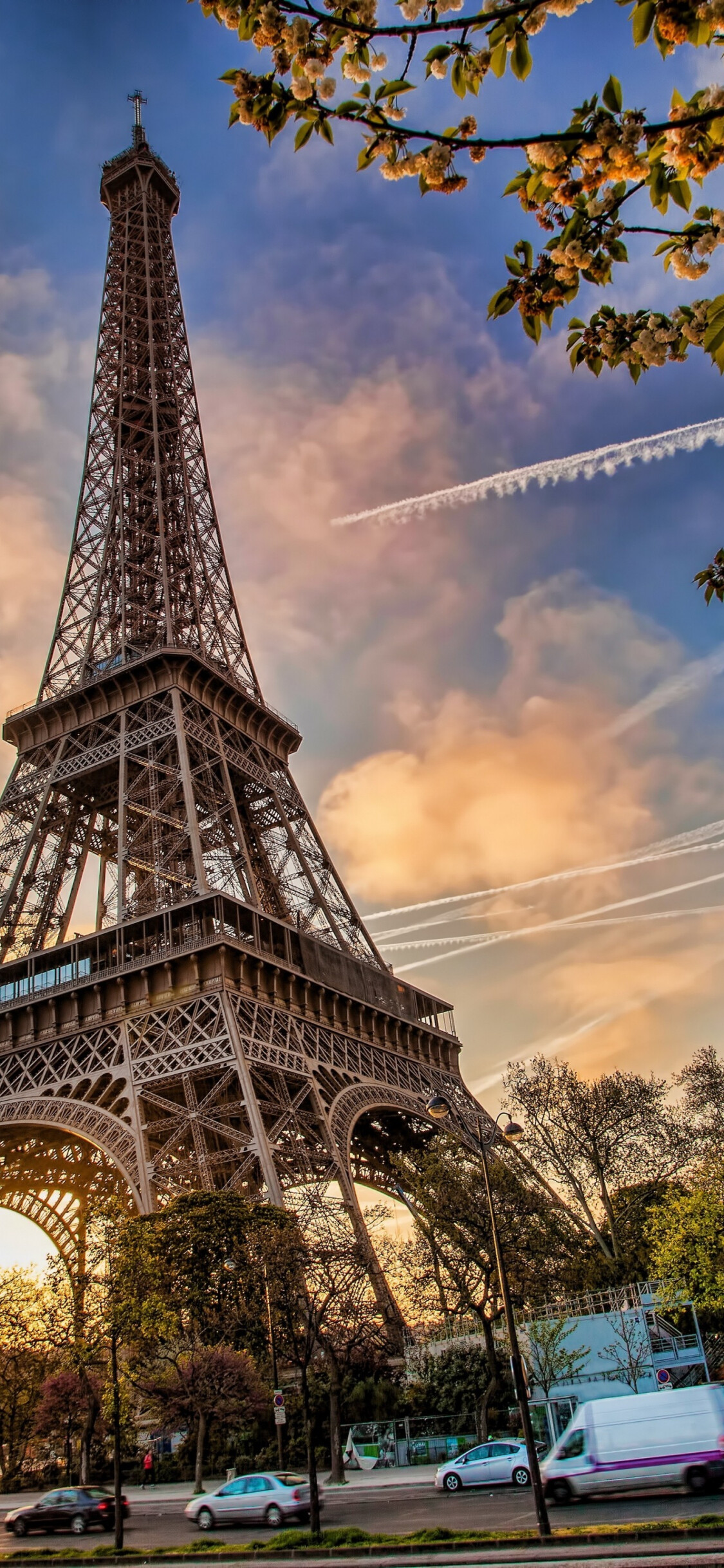 Eiffel Tower: A national monument in Paris, Architecture, Paris. 1130x2440 HD Background.