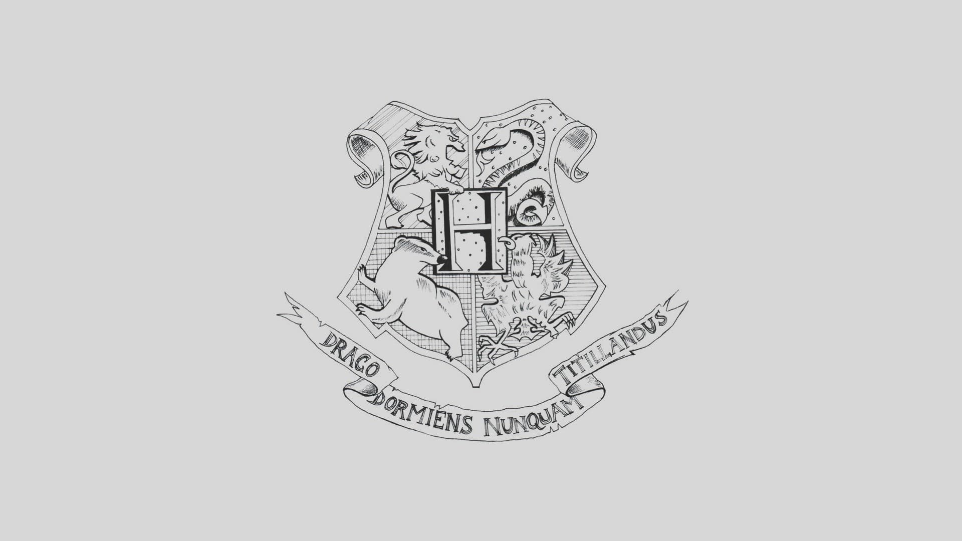 Sketch, Hogwarts Wappen Wallpaper, 1920x1080 Full HD Desktop