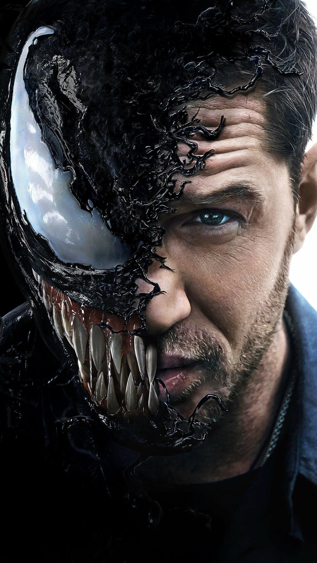 Venom: Tom Hardy, The first film in Sony's Spider-Man Universe (SSU) and is directed by Ruben Fleischer. 1080x1920 Full HD Background.