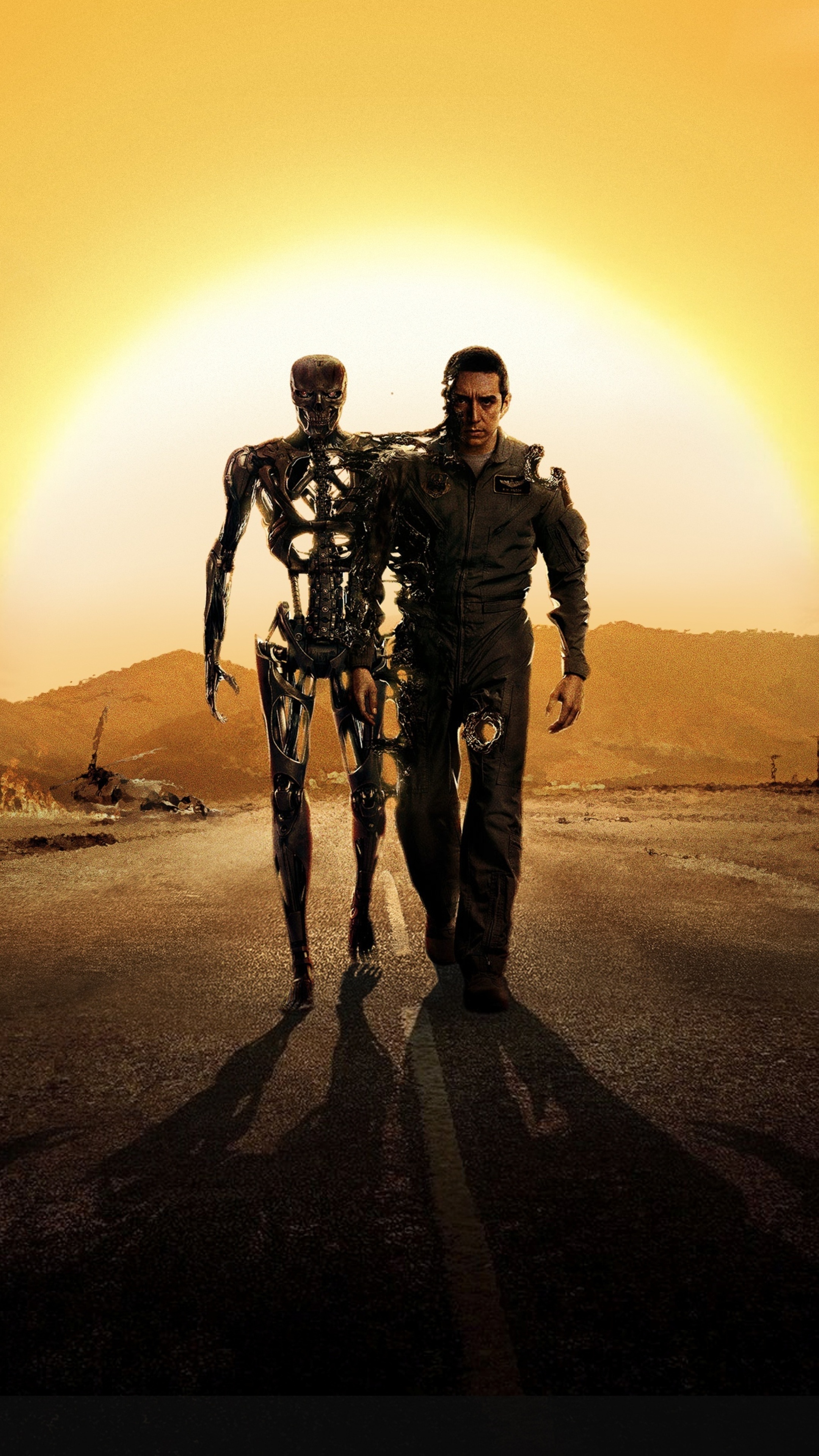 Terminator: Dark Fate: Gabriel Luna as Rev-9, an advanced cyborg originated from Legion. 2160x3840 4K Wallpaper.