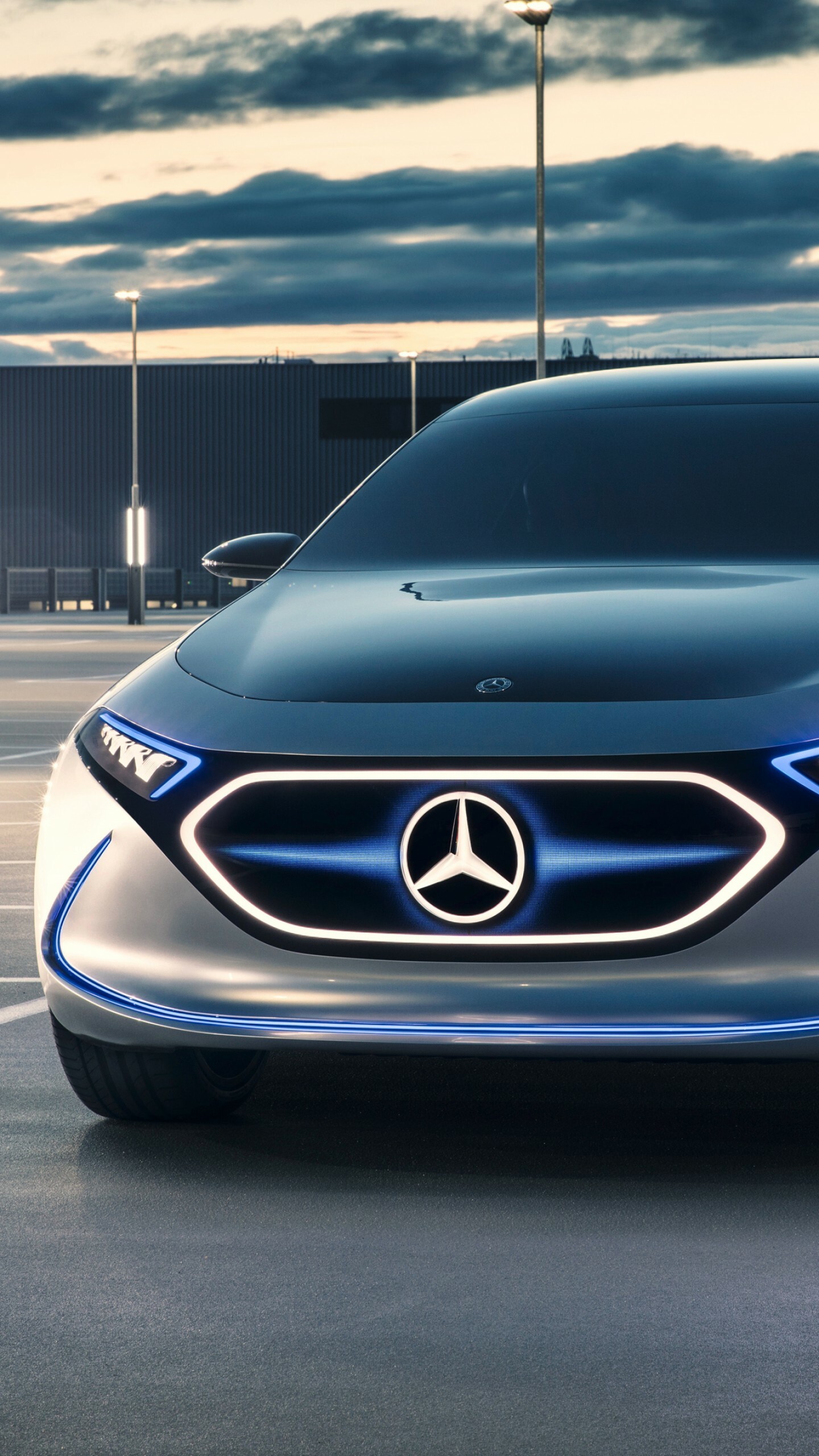Mercedes-Benz EQS: Concept EQ, Electric car, German manufacturer, EV. 1440x2560 HD Background.