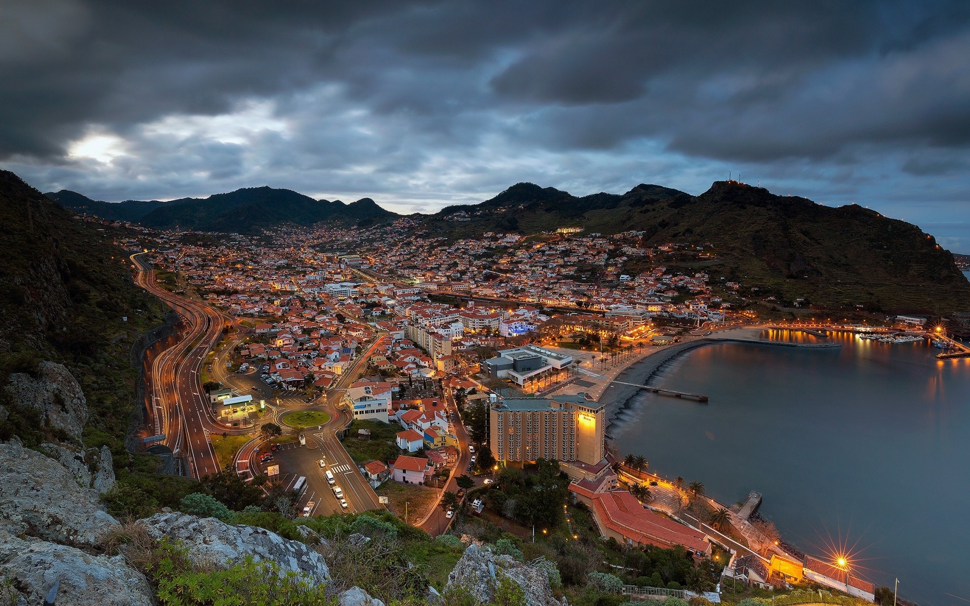 Madeira Travels, Machico Bay beauty, Mountainous charm, Coastal splendor, 1920x1200 HD Desktop