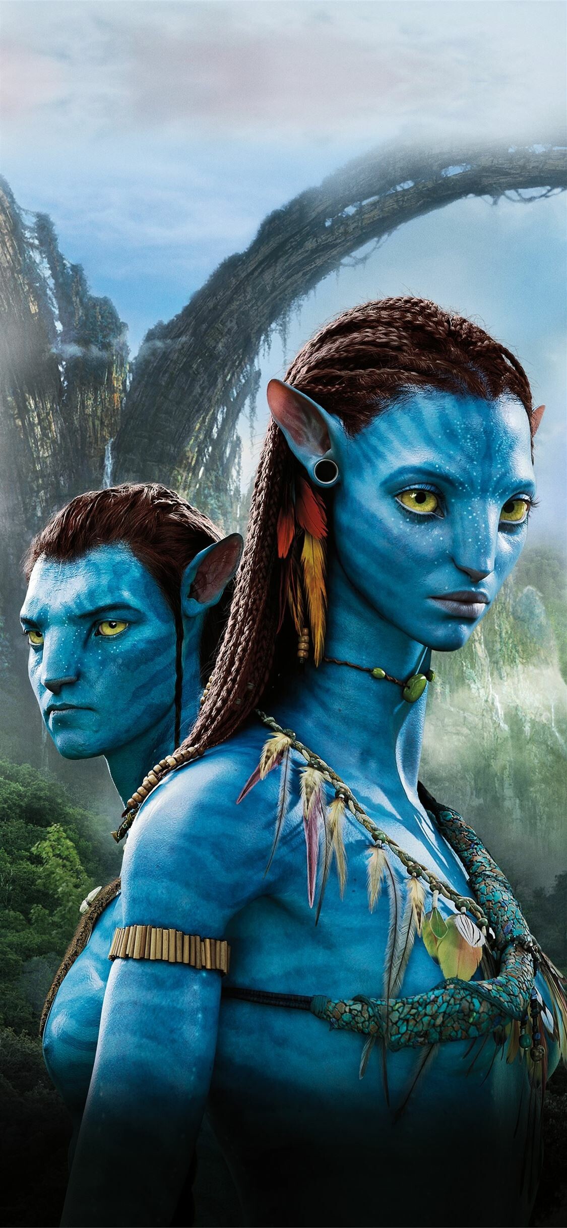 Avatar: For the love story between characters Jake and Neytiri, Cameron applied a star-crossed love theme, which he said was in the tradition of Romeo and Juliet. 1130x2440 HD Wallpaper.