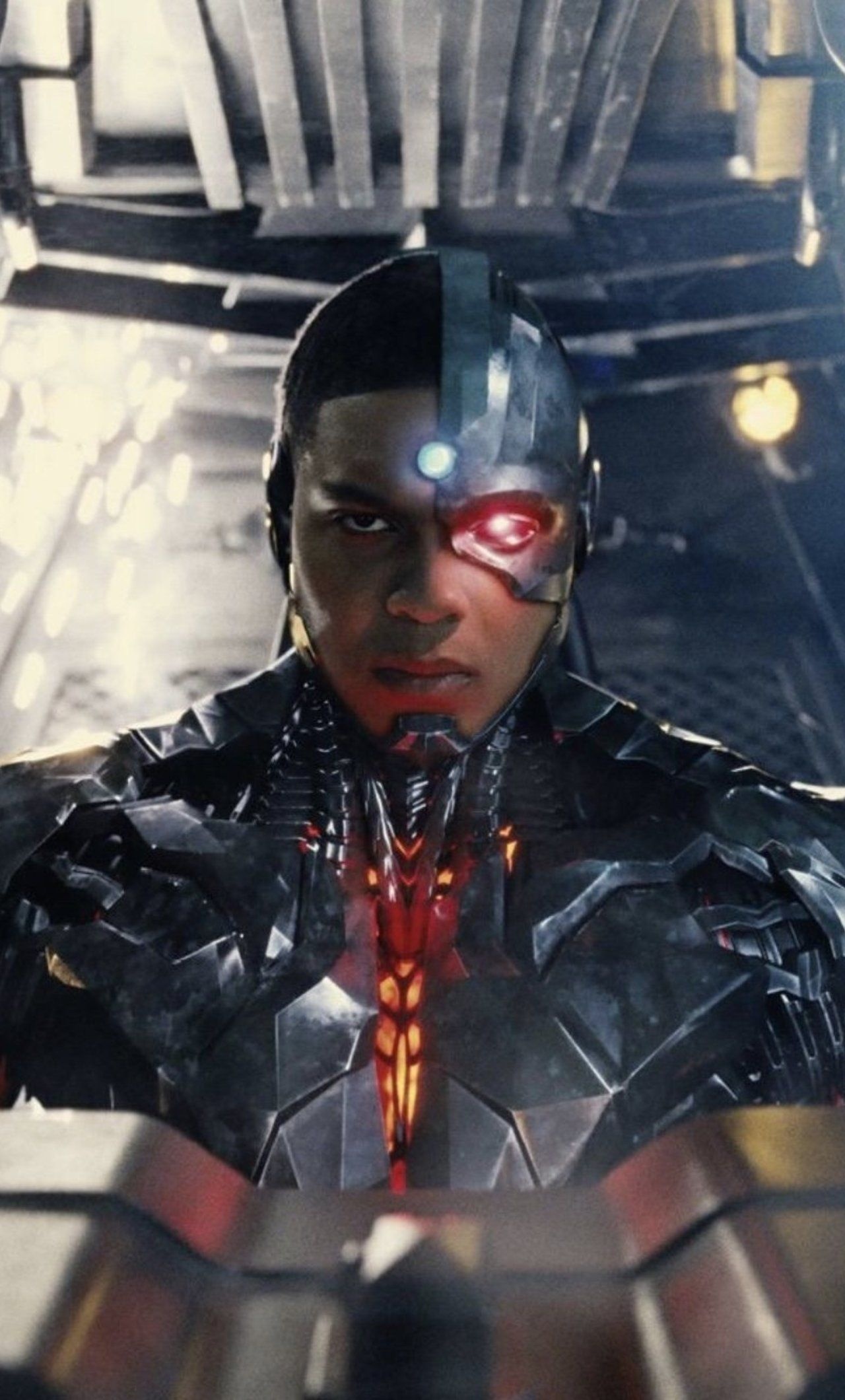Cyborg (Justice League), Cyborg HD wallpapers, Heroic image, Allegiance to Justice League, 1280x2120 HD Phone