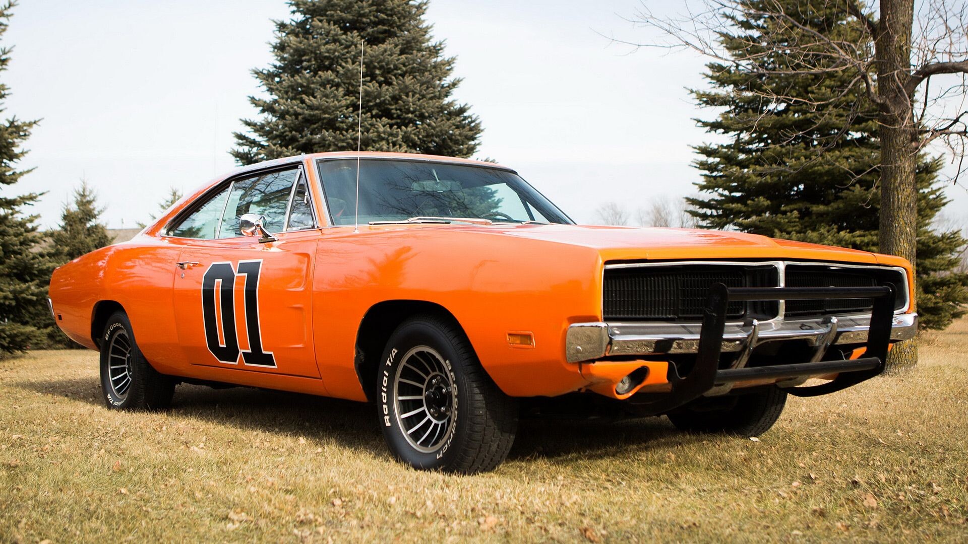 General Lee Car: The car from hit-series about the Duke family, The fictional town of Hazzard, The signature car of the Dukes. 1920x1080 Full HD Background.