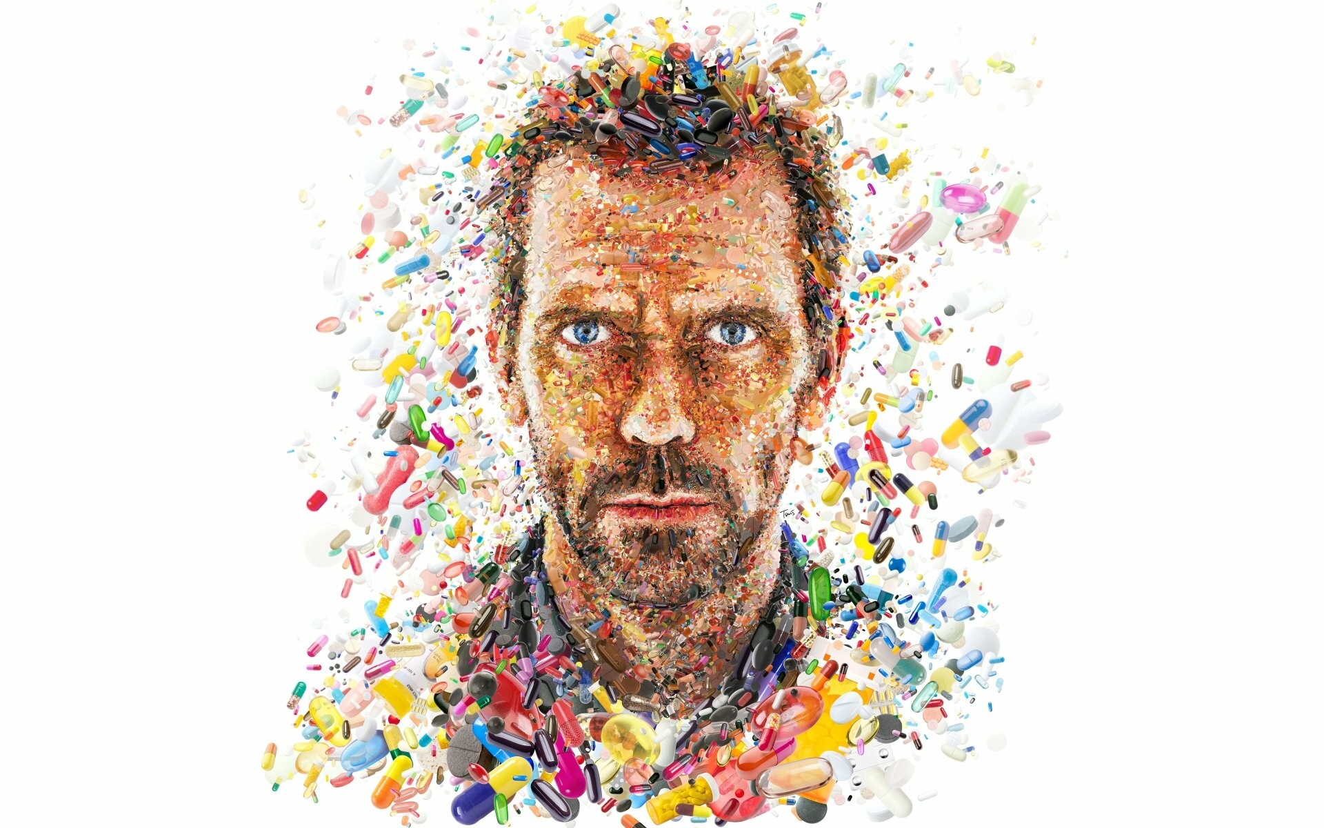 House M.D.: Hugh Laurie holds the world record for being the "most watched leading man on television". 1920x1200 HD Background.