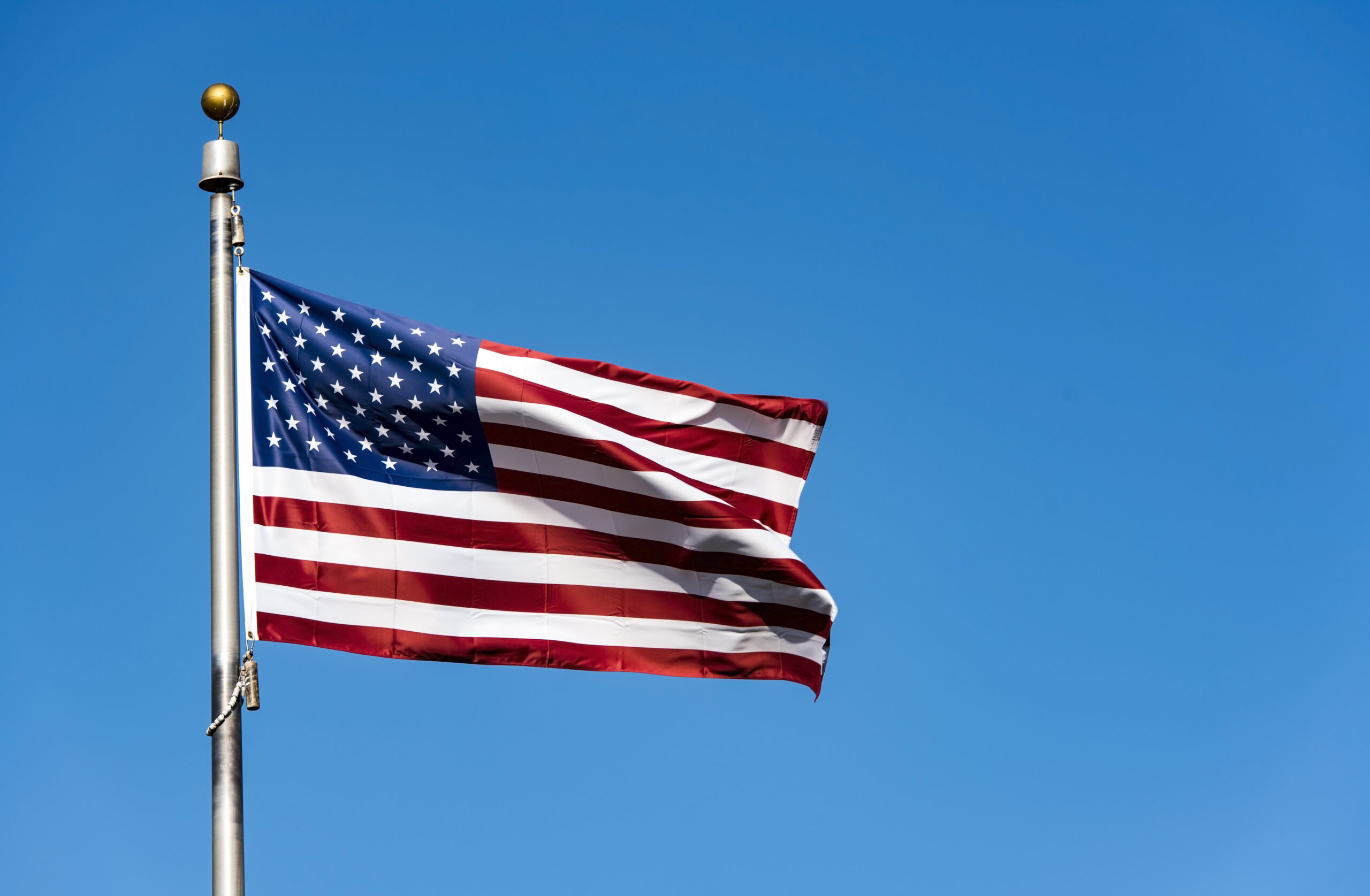 American Flag, Waving flag, USA flag waving, US Embassy, Consulates in Indonesia, 2560x1680 HD Desktop