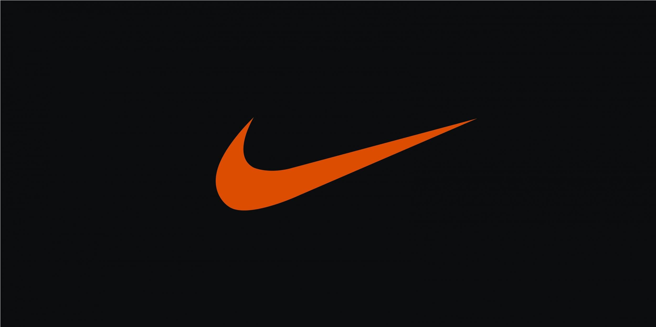 Nike logo, High-definition wallpaper, Posted by John Peltier, Sports brand, 2500x1250 Dual Screen Desktop