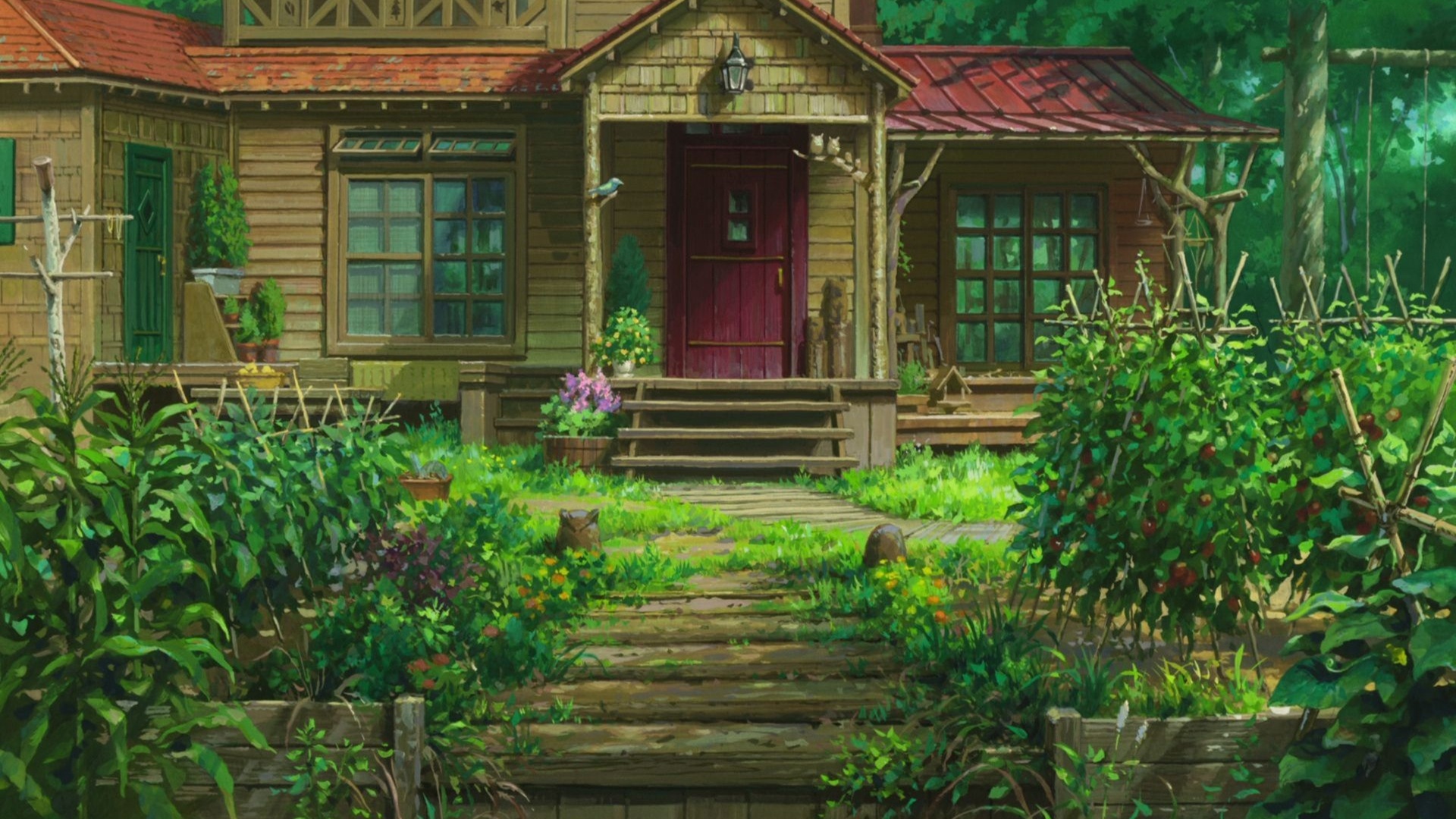 When Marnie Was There (Anime): Japanese cartoon, Abandoned house, Wetland mansion. 1920x1080 Full HD Wallpaper.