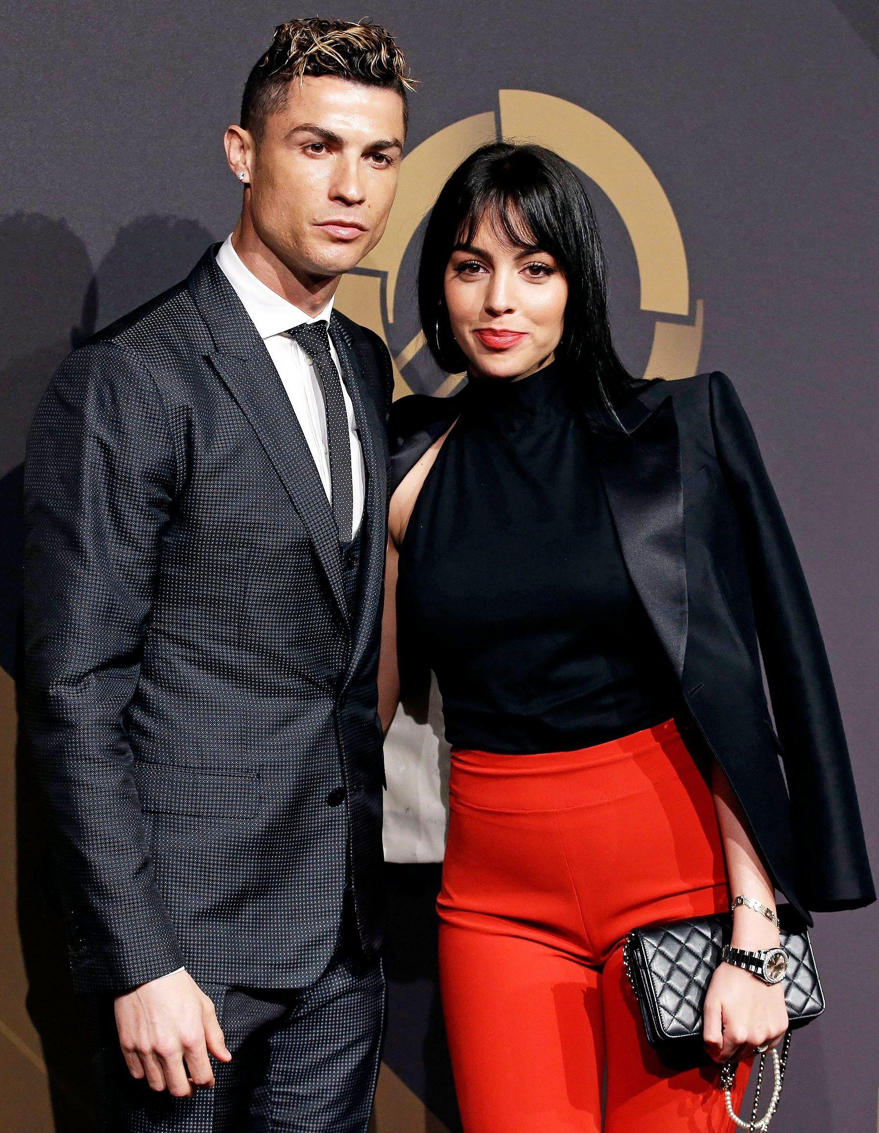 Cristiano Ronaldo and Georgina Rodriguez: Spanish social media influencer and model, Portuguese professional footballer. 1800x2320 HD Background.