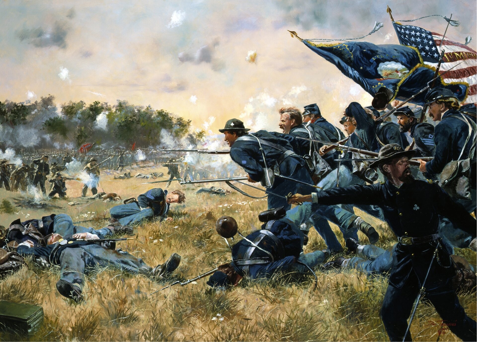 Gettysburg: The US Army of Potomac defeats Confederate General Robert E. Lee's Army of Northern Virginia, Art. 1920x1380 HD Wallpaper.