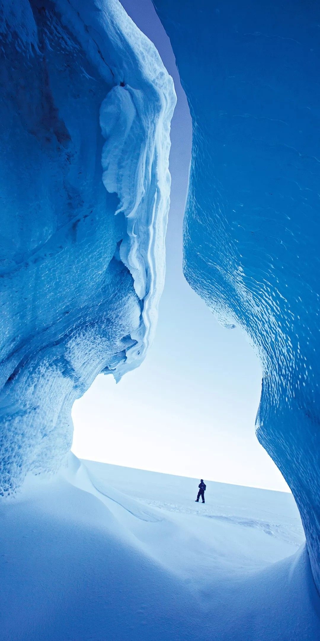 Ice Cave, Nature's marvel, Stunning formation, Secret underground wonder, 1080x2160 HD Phone
