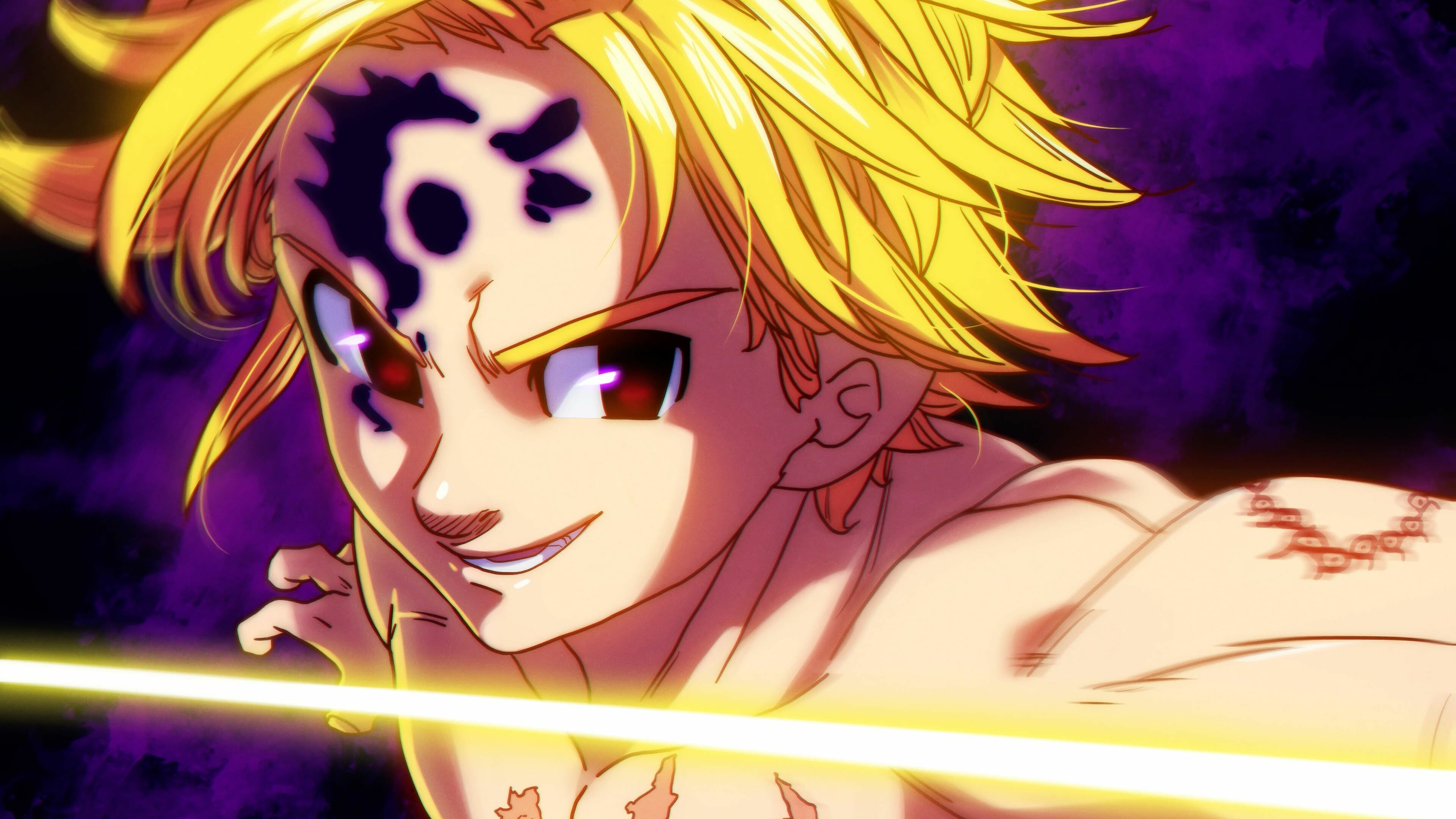 The Seven Deadly Sins: Meliodas, the current king of Kingdom of Liones, Anime. 3840x2160 4K Wallpaper.