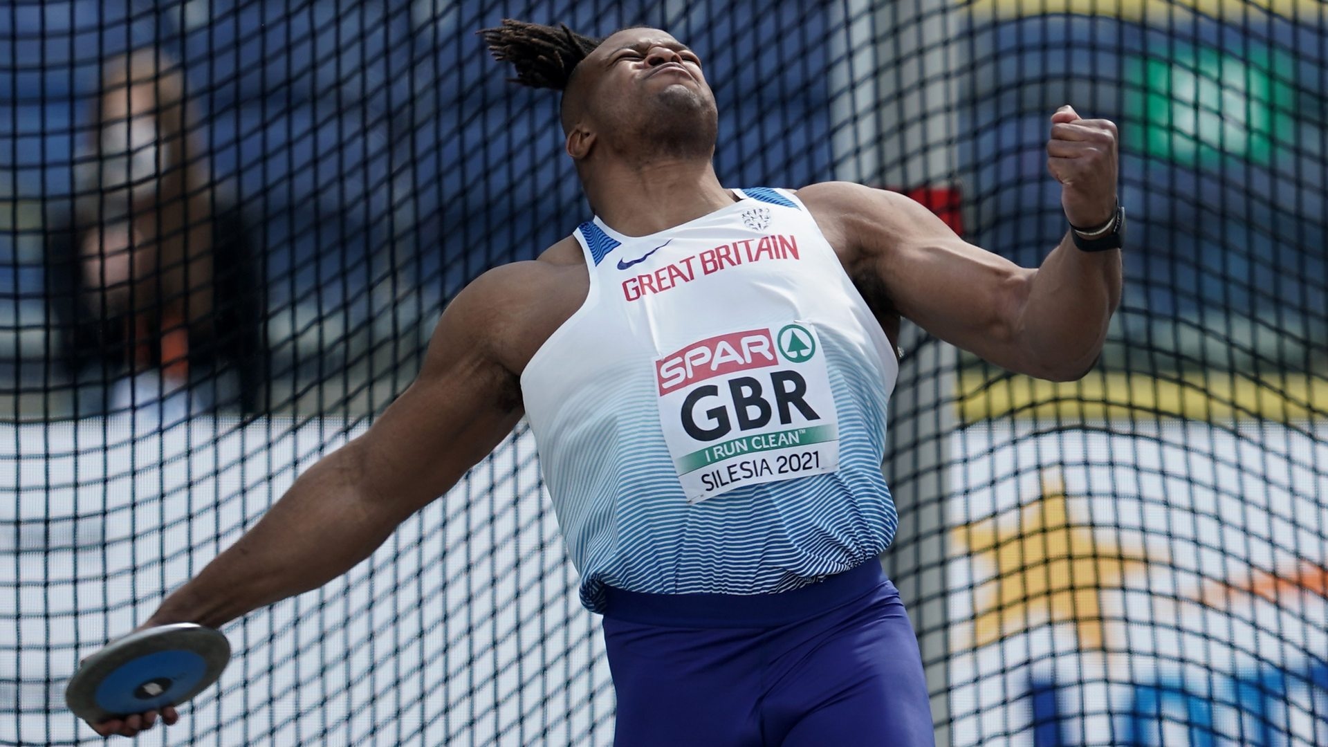 Discus Throw: European Team Championships, Lawrence Okoye, First discus event victory for GB, Silesia 2021. 1920x1080 Full HD Wallpaper.