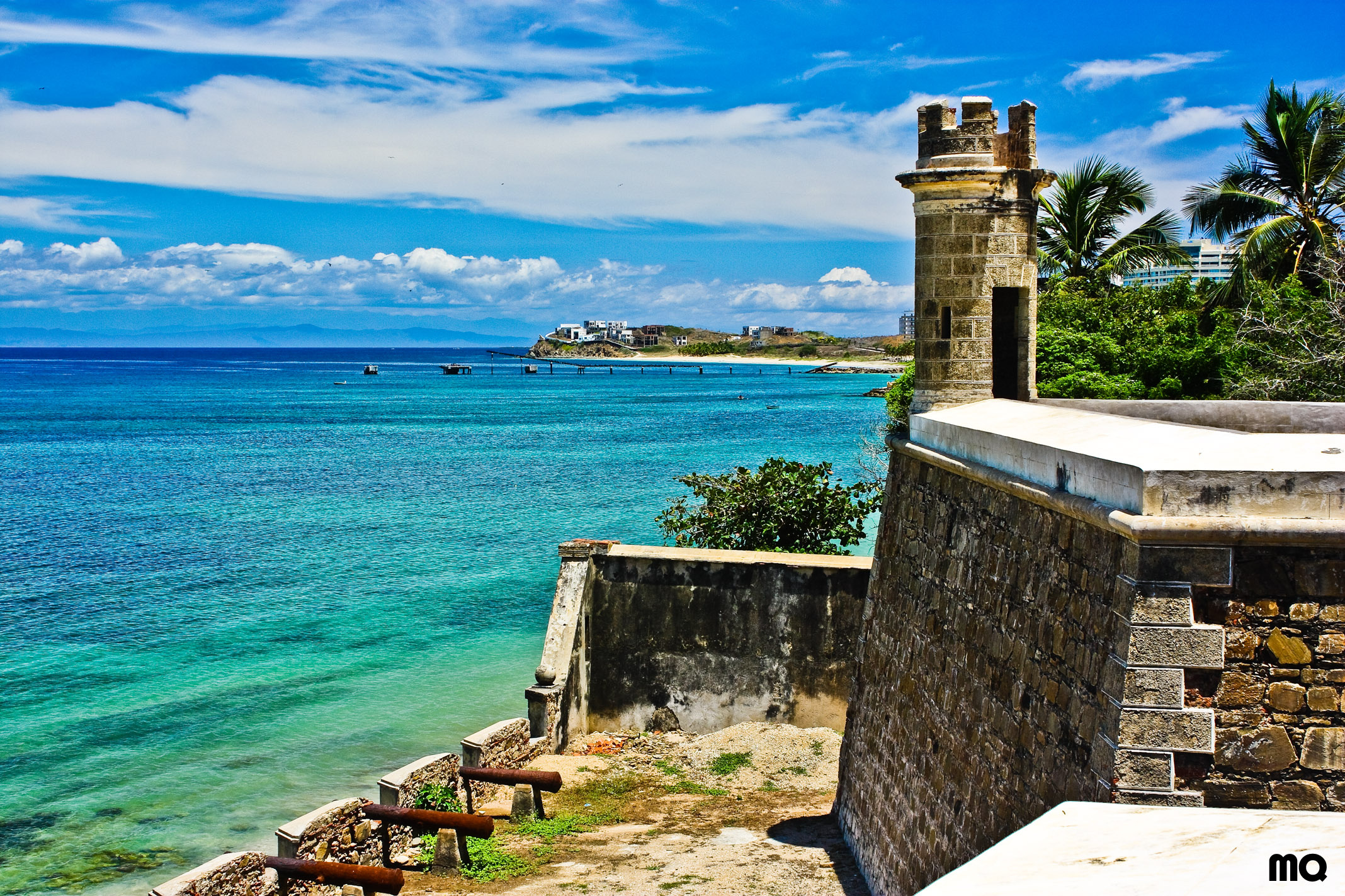 Margarita Island (Venezuela): Pampatar Castle, San Carlos de Borromeo Fortress, Port Royal Mampatare. 2140x1430 HD Wallpaper.