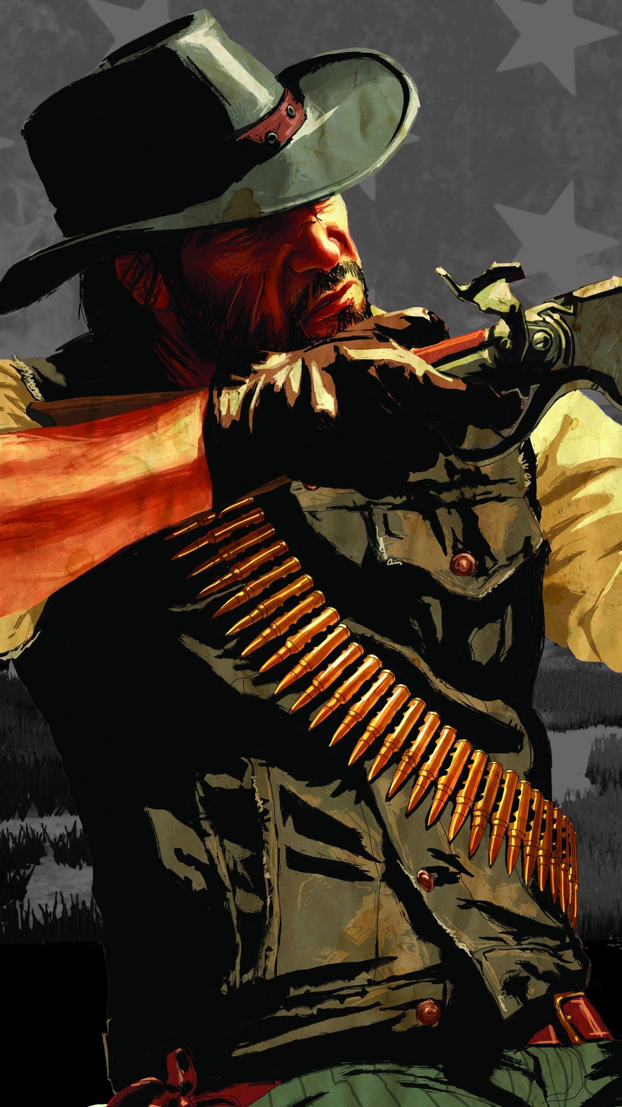 John Marston, Red Dead Redemption 2, Xperia, Sony, HD wallpapers, 2160x3840 4K Phone