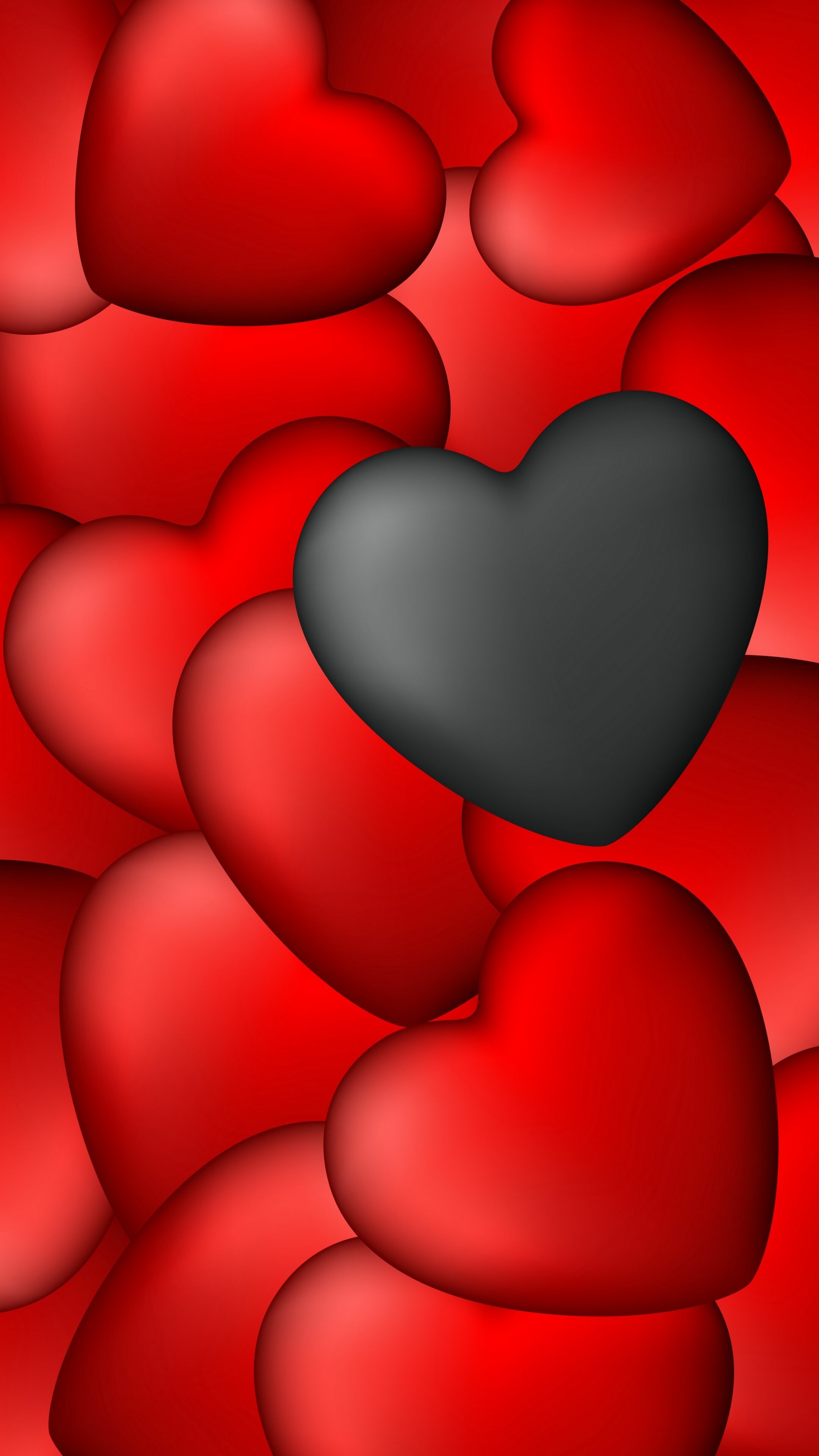 Heart: Emotions, Hearts, Art, Love. 2160x3840 4K Wallpaper.