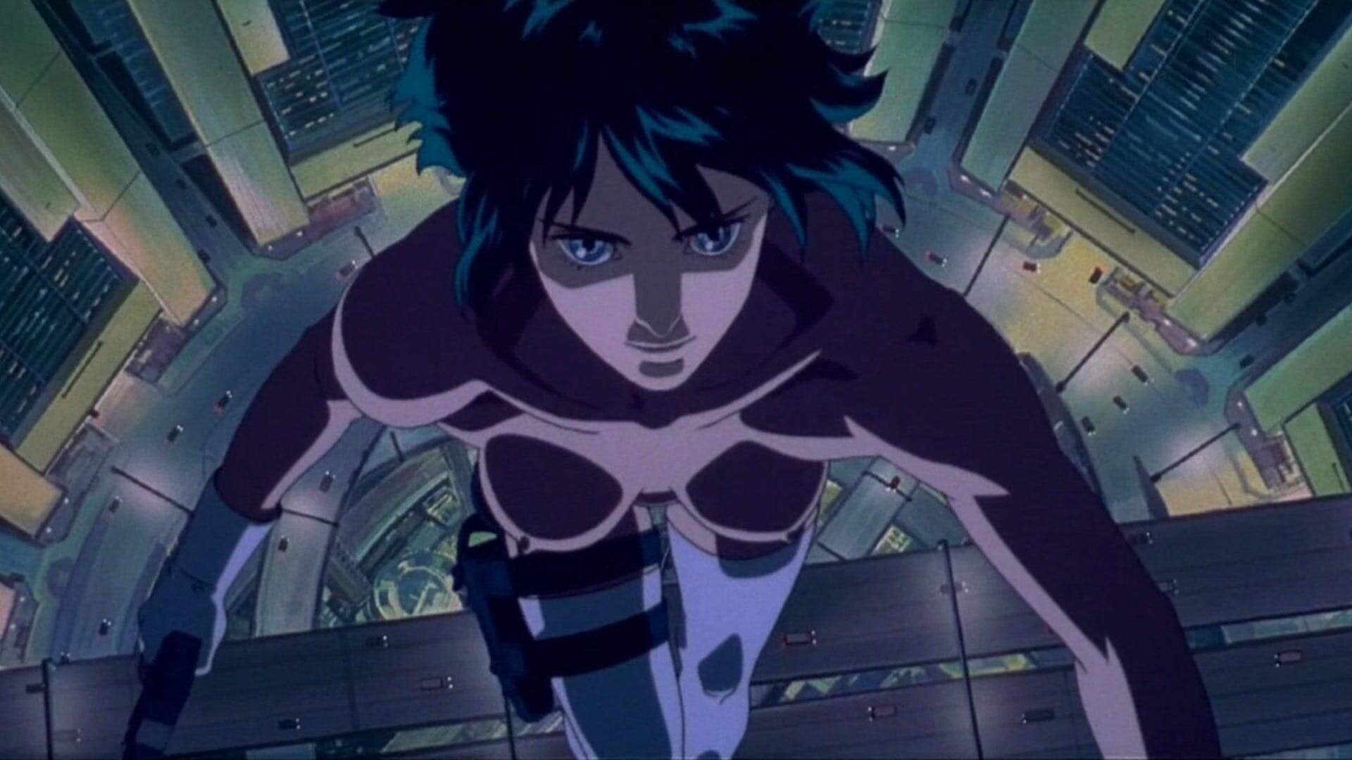 Ghost in the Shell (Anime): A 1995 adult animated neo-noir cyberpunk thriller film adapted by Kazunori Ito. 1920x1080 Full HD Wallpaper.