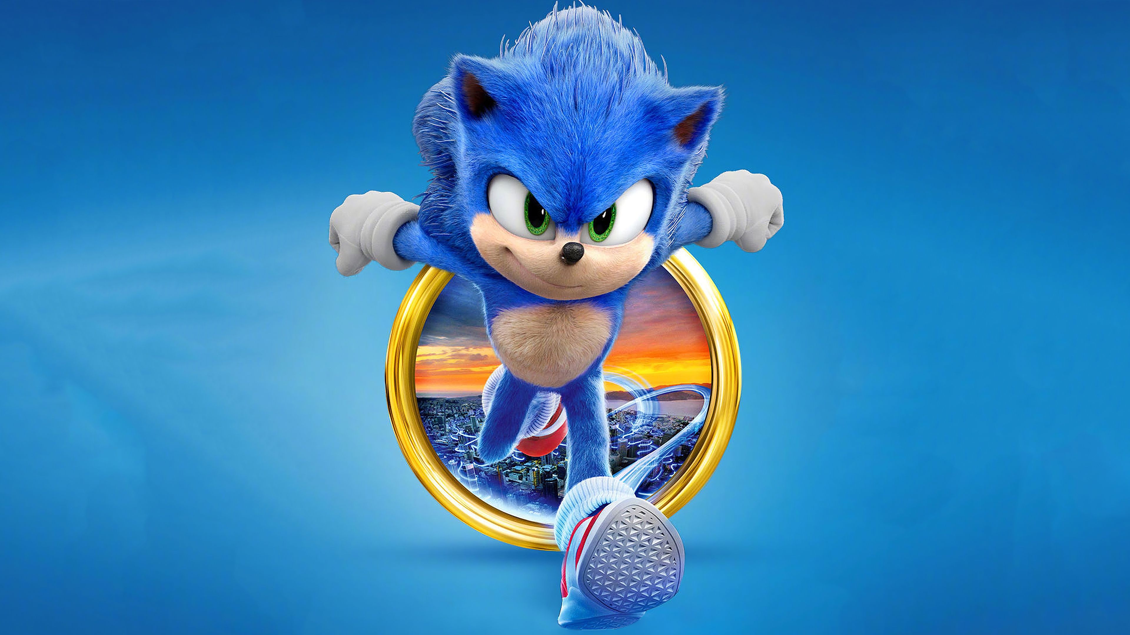 Sonic the Hedgehog, Movie, Sonic movie 2020, Action-adventure, 3840x2160 4K Desktop
