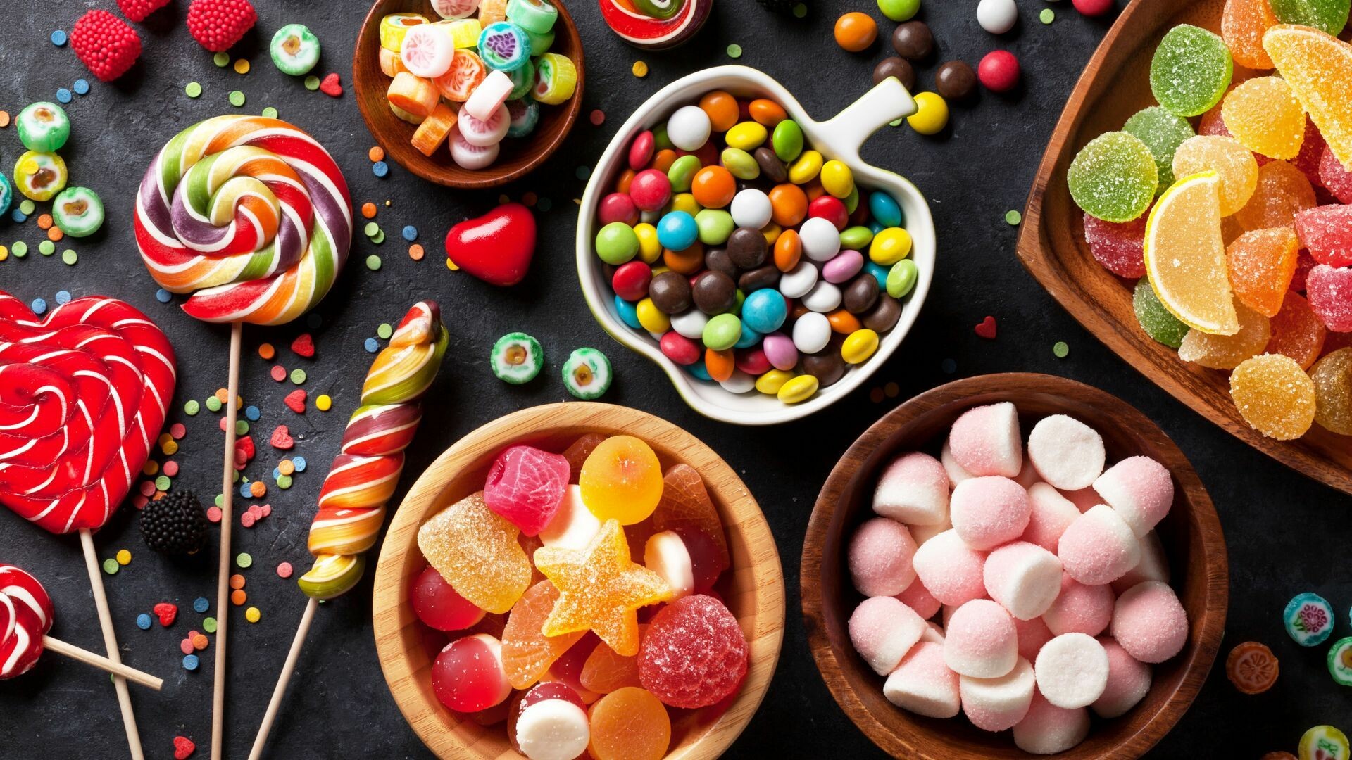 Delicious sweet wallpapers, Tempting sugary treats, Flavorsome indulgence, Irresistible delights, 1920x1080 Full HD Desktop
