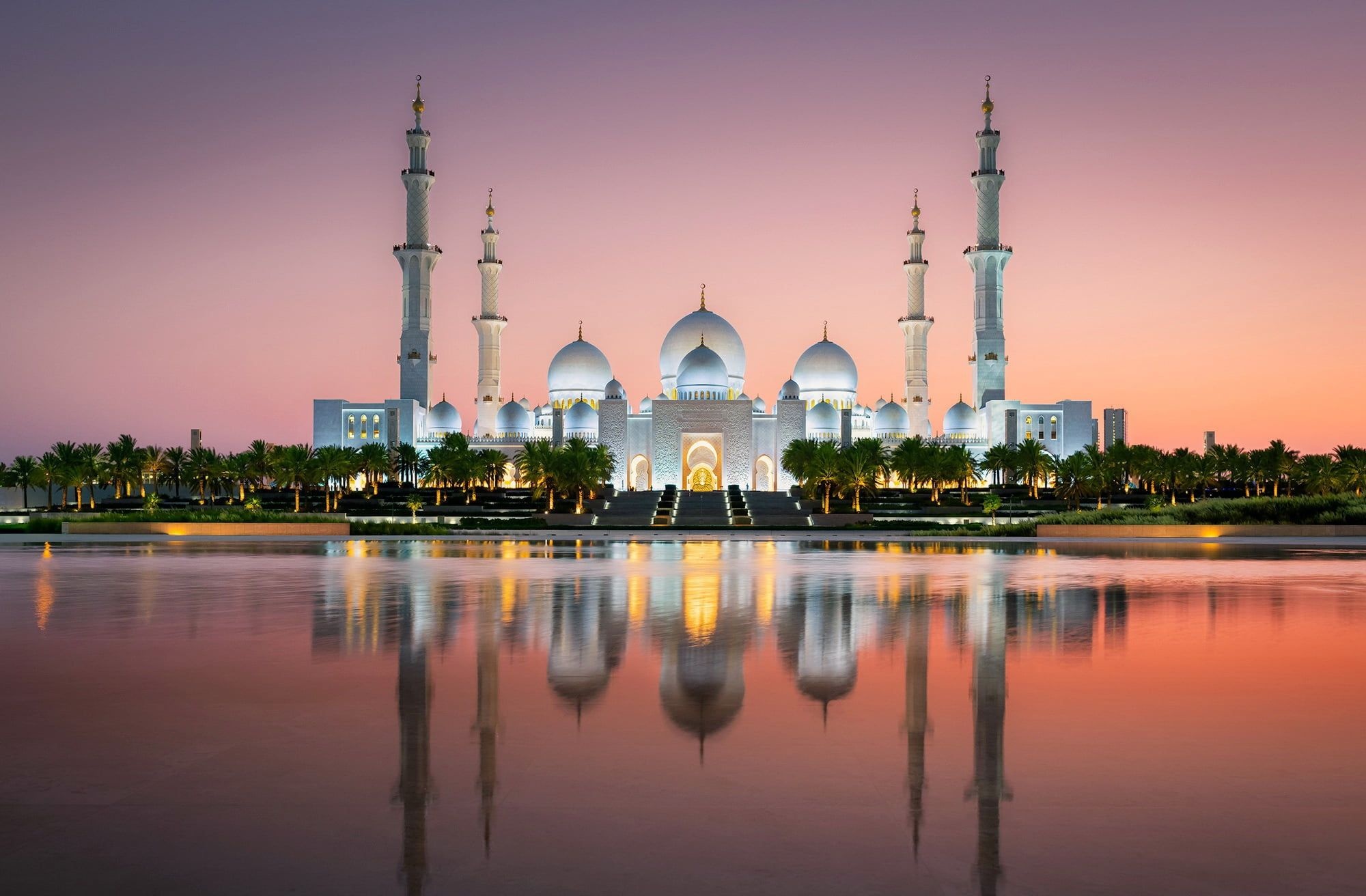 Abu Dhabi's grand mosque, Sheikh Zayed architecture, HD wallpaper, Islamic heritage, 2000x1320 HD Desktop