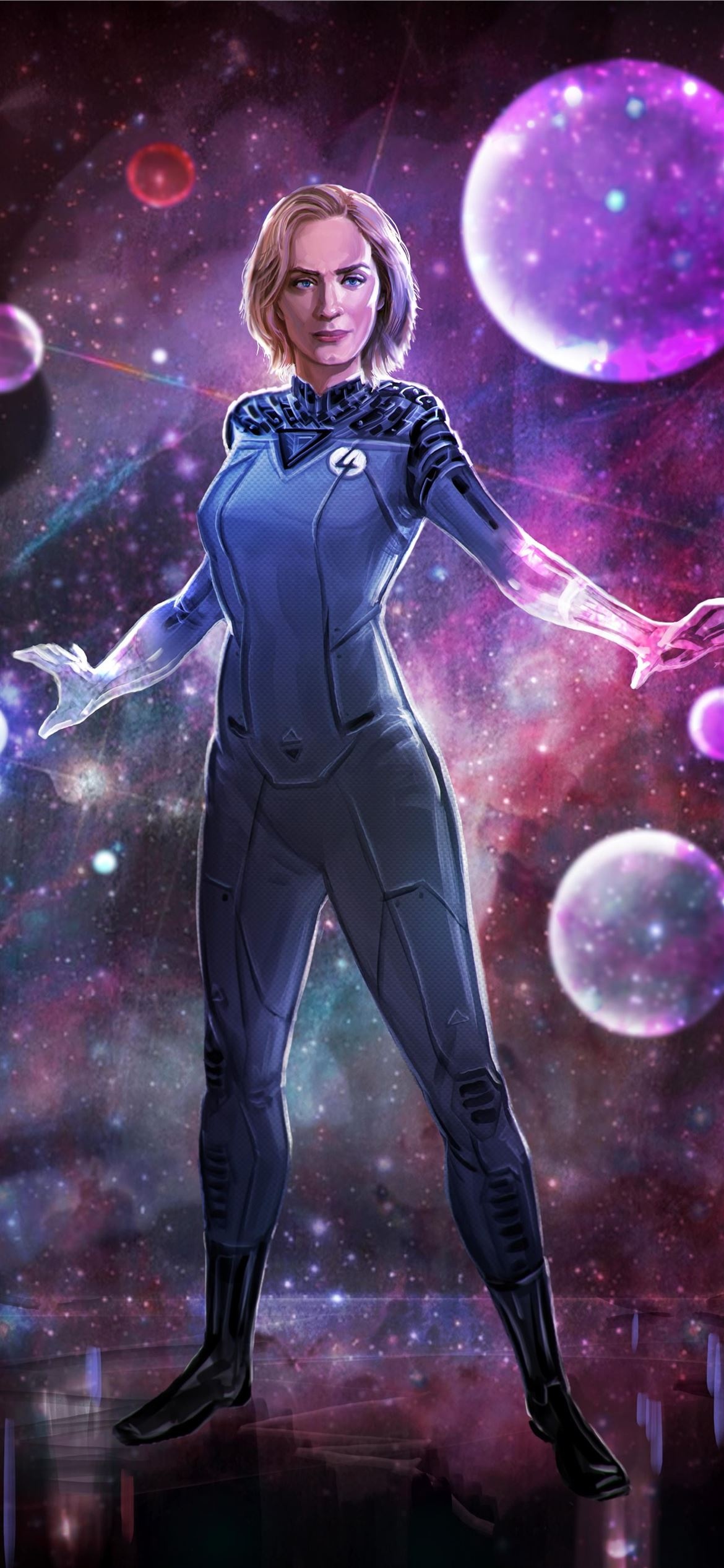 Invisible Woman, iPhone wallpapers, Hidden abilities, Secret identity, 1170x2540 HD Phone