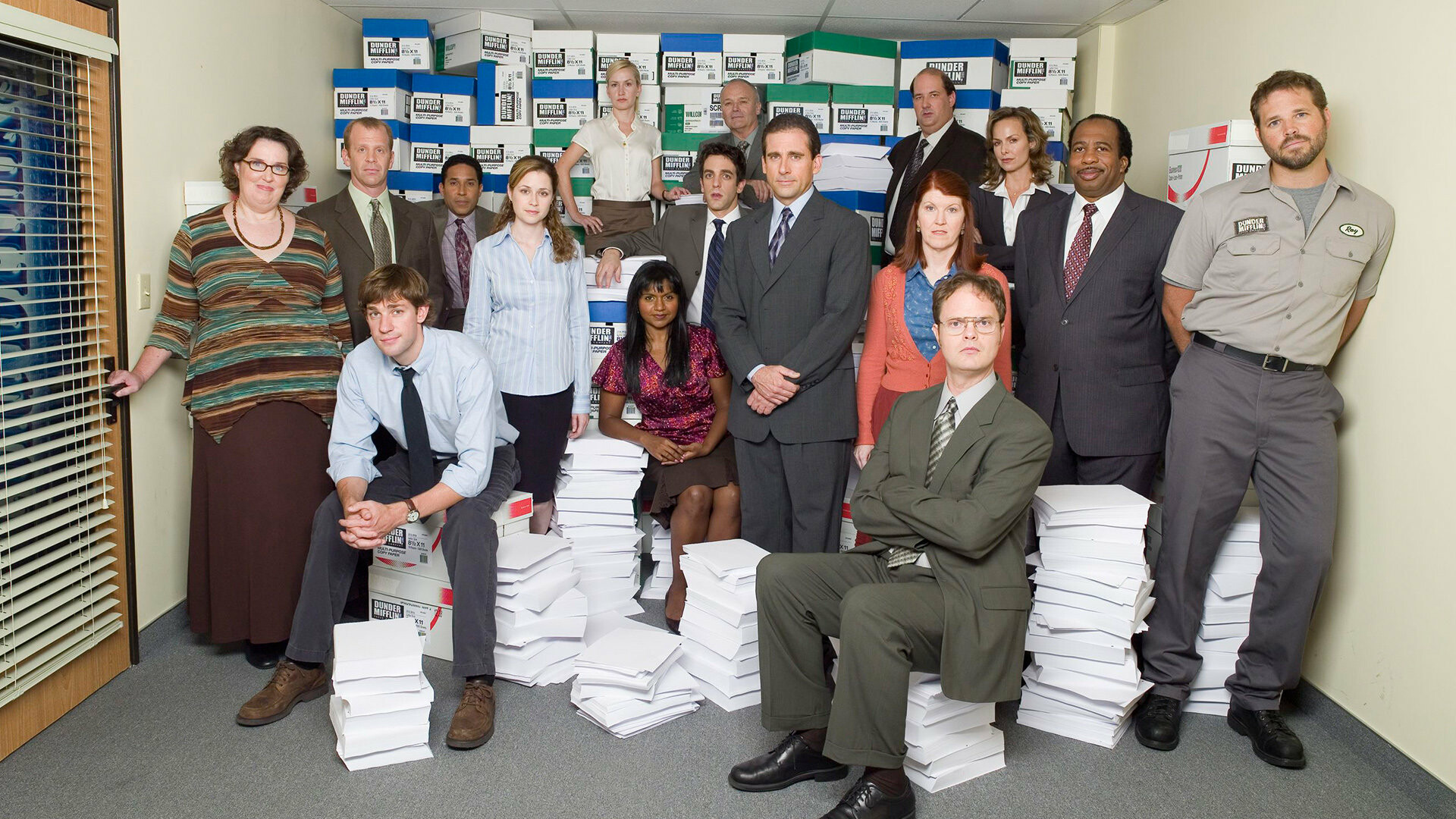 The Office (TV Series): Received four Primetime Emmy Awards, including one for Outstanding Comedy Series, in 2006. 1920x1080 Full HD Background.