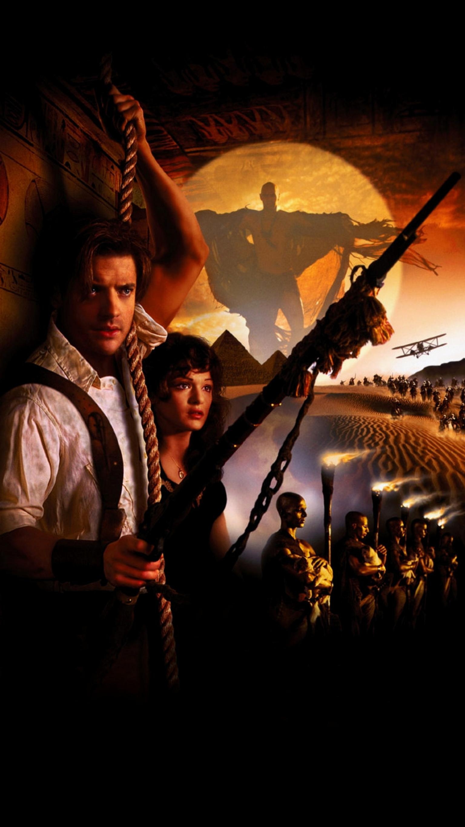 The Mummy (Movie): A 1999 American action-adventure film written and directed by Stephen Sommers. 1540x2740 HD Background.