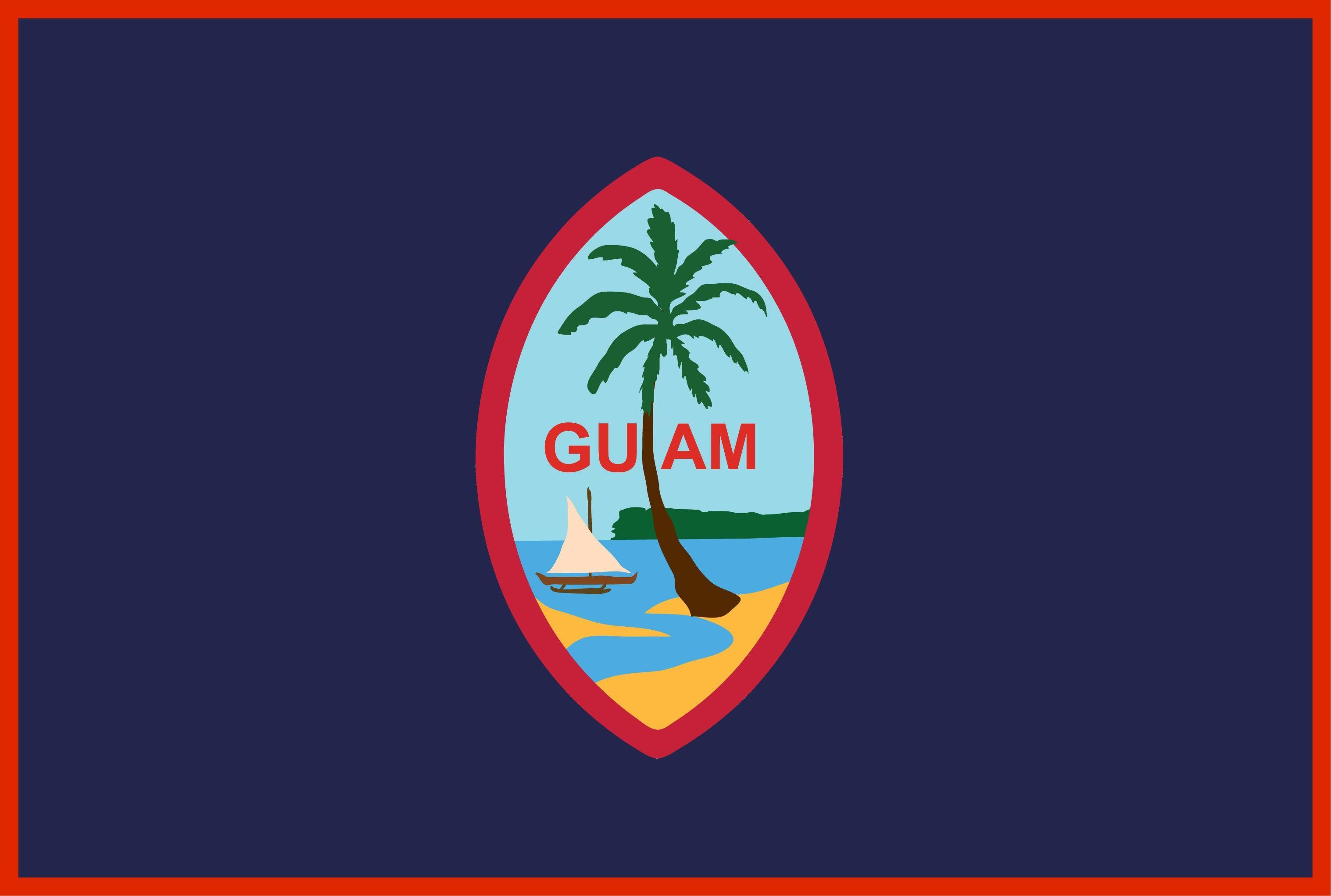 Guam beaches, Flag of Guam, National symbol, Patriotic backgrounds, 3040x2050 HD Desktop