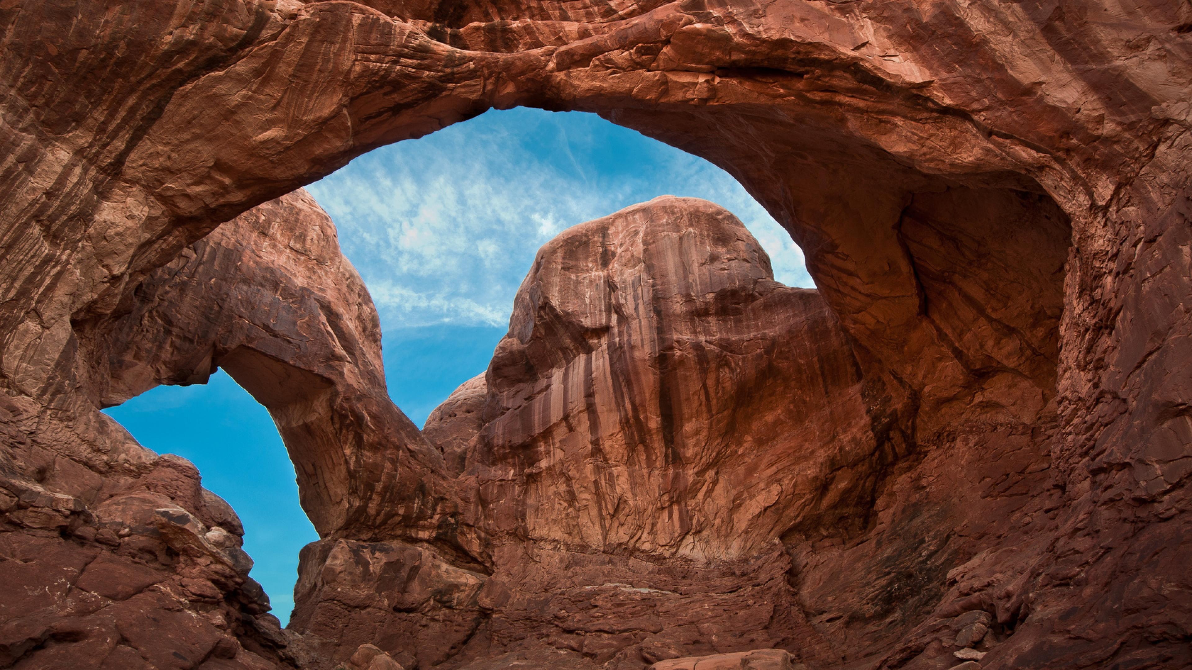 Natural rock formations, Utah's national park, Architectural wonder, Earth's beauty, 3840x2160 4K Desktop