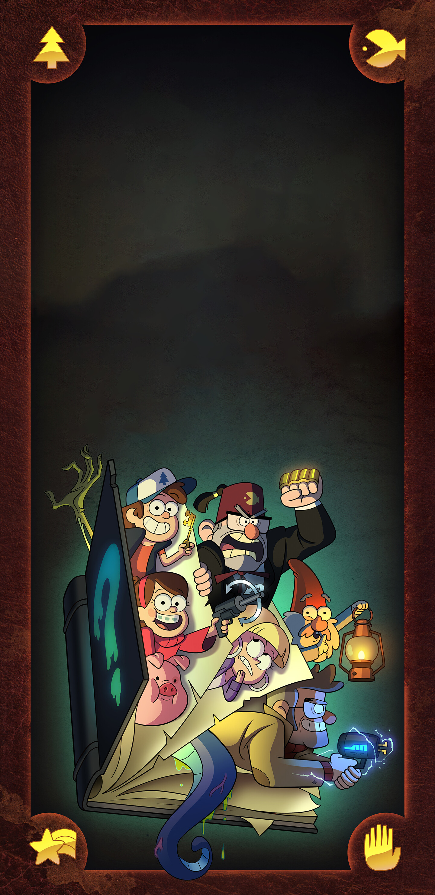 Gravity Falls: Dipper and Mabel sent to spend the summer with their great-uncle Stan. 1440x2960 HD Wallpaper.