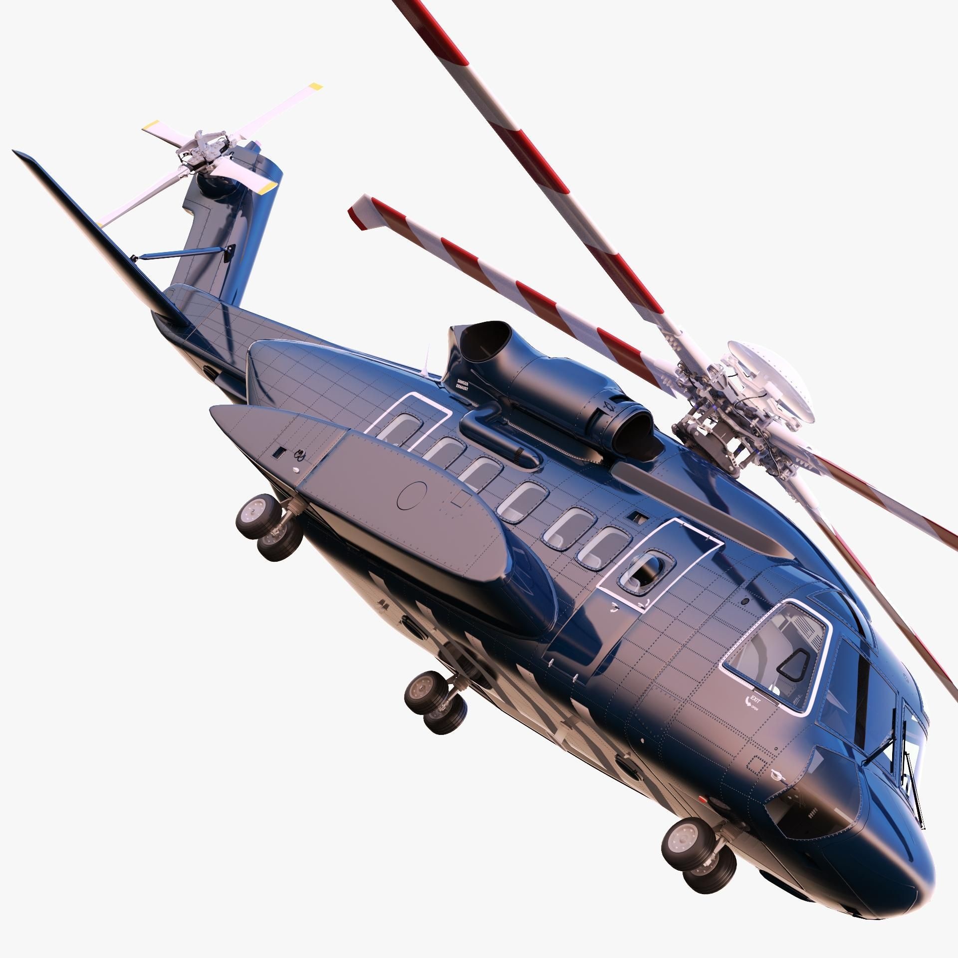 Sikorsky S-92 Helibus, 3D model, Private, 1920x1920 HD Handy