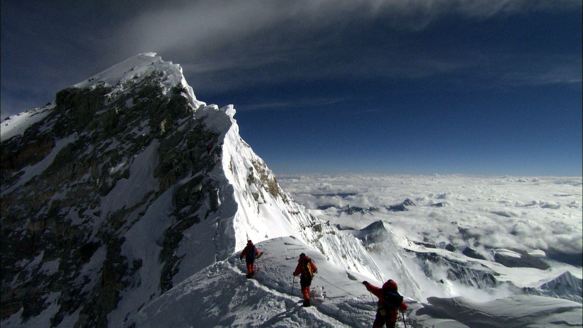 Mount Everest: The Himalaya Mountains, Climbing route, Mountaineers. 1920x1080 Full HD Wallpaper.