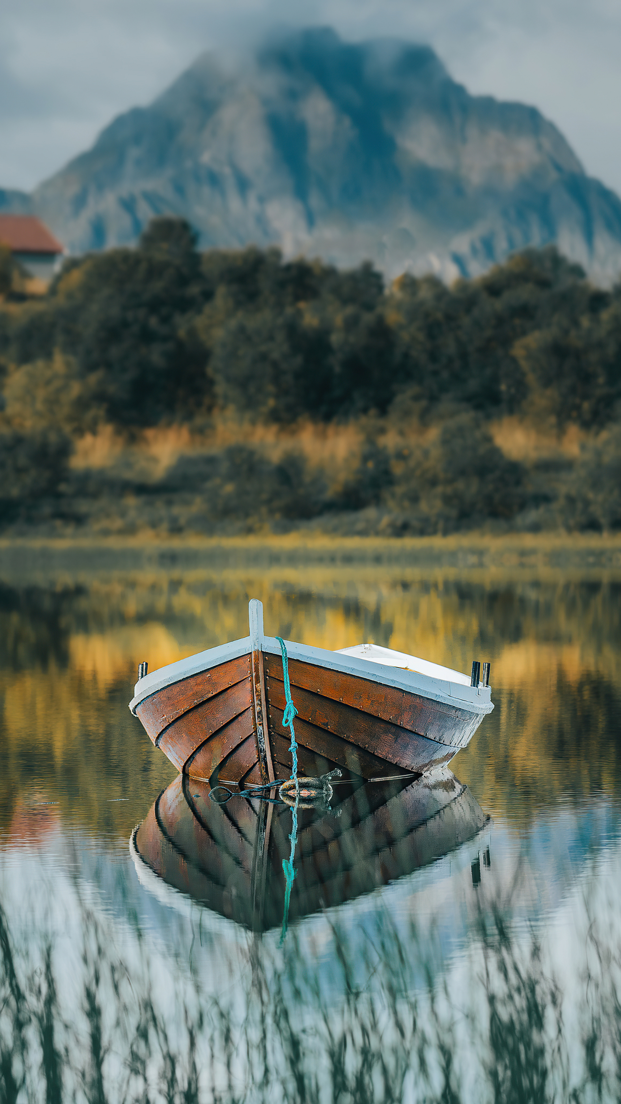 Boat: Propelled by oars, paddle, sails, or motor for travelling. 2160x3840 4K Background.