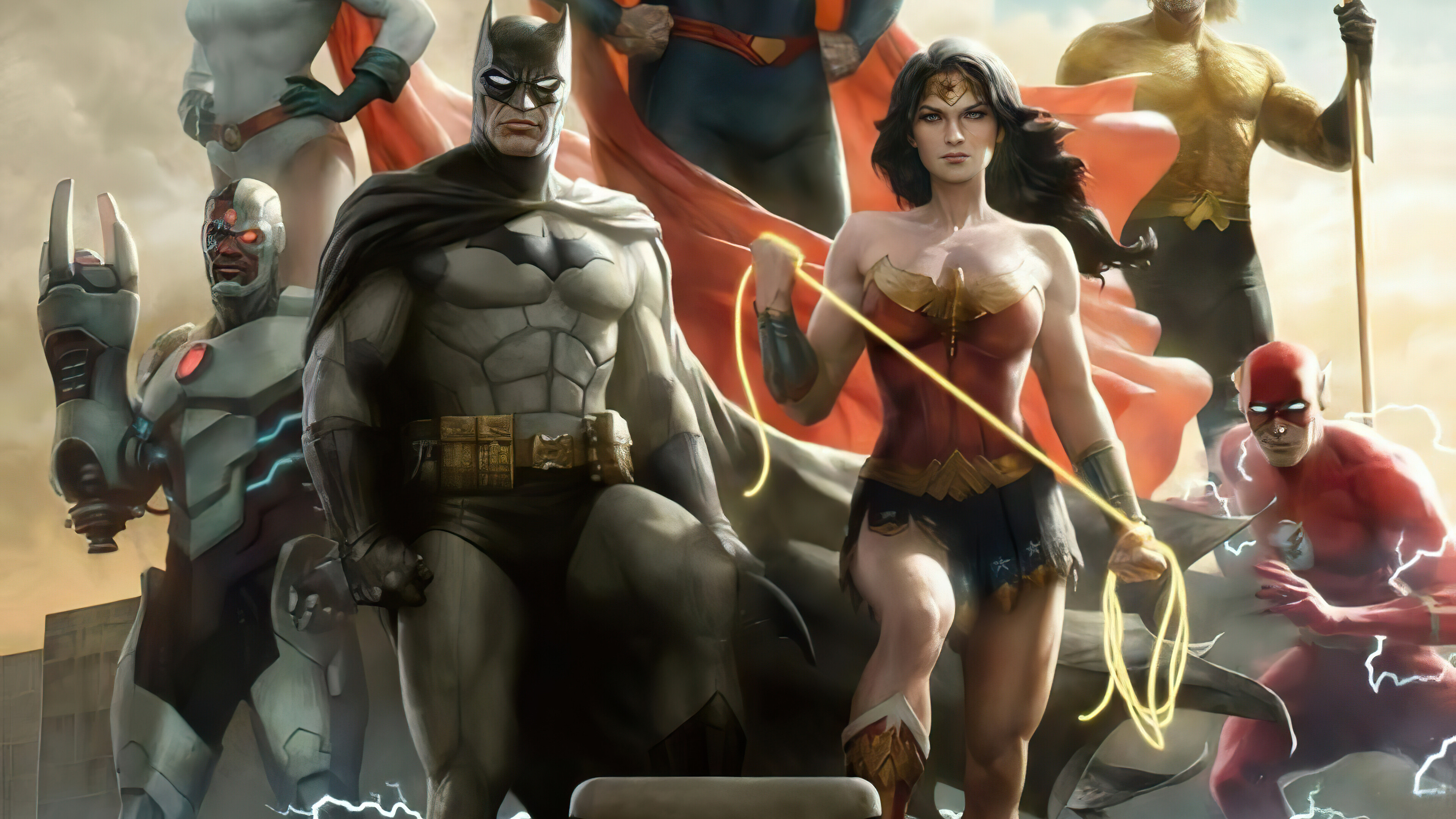 Justice League of America, Superheroes wallpapers, Images, Photos, 3840x2160 4K Desktop