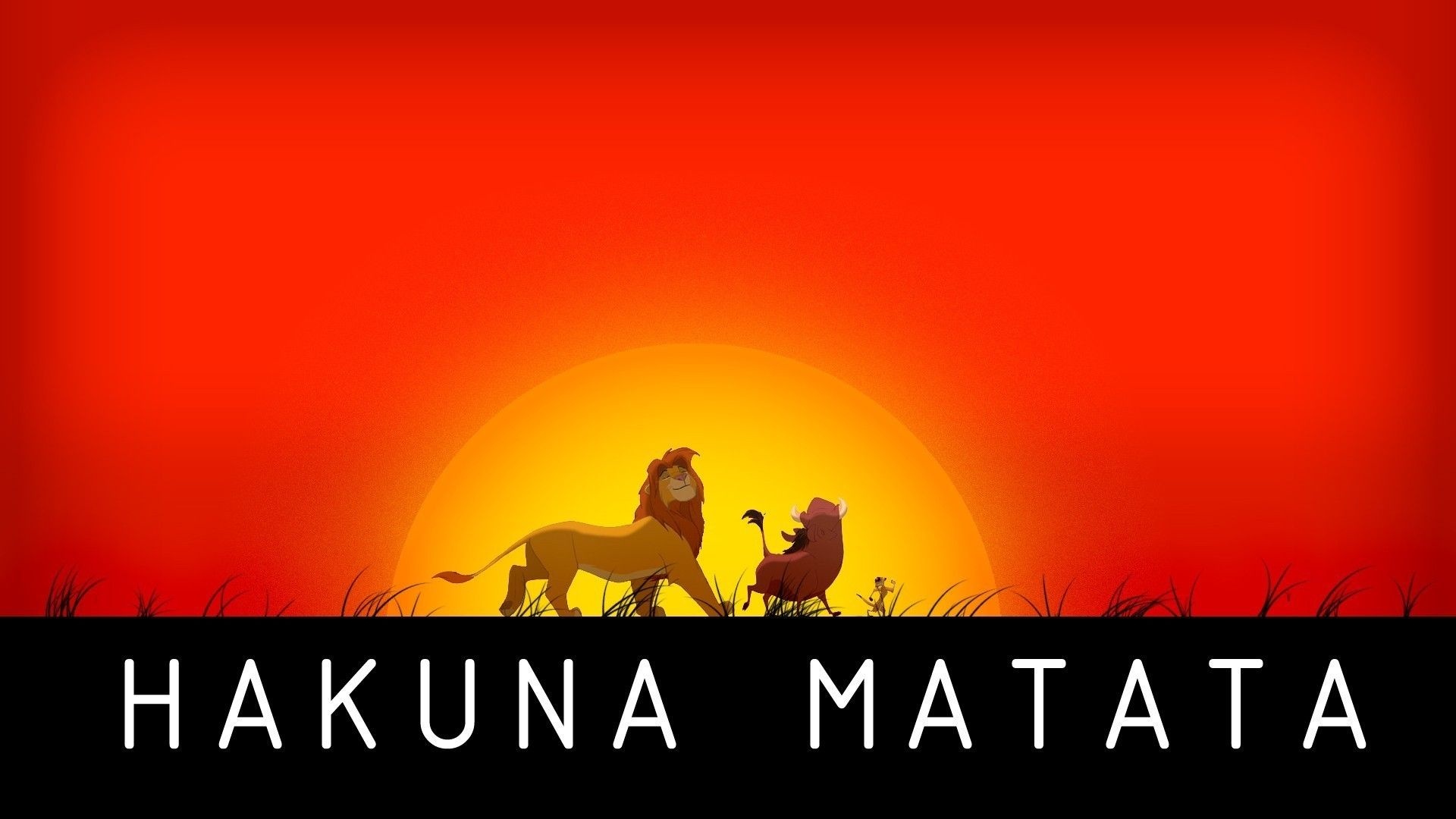 Hakuna Matata, The Lion King, Fun and laughter, Animated characters, 1920x1080 Full HD Desktop