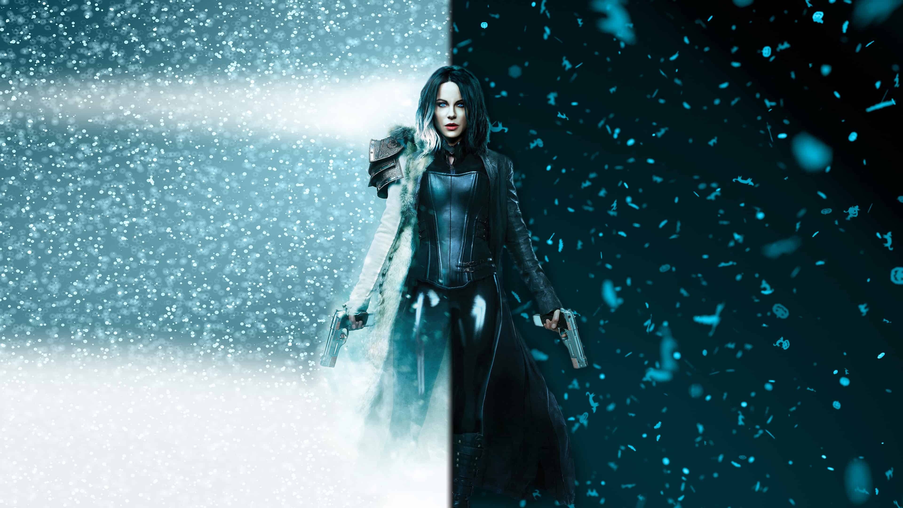 Selene (Underworld): An elite vampire assassin, Kate Beckinsale. 3840x2160 4K Background.