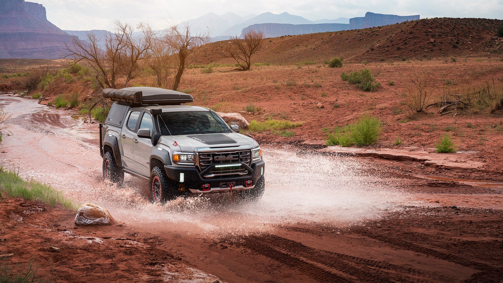 GMC Canyon At4 Ovrlandx off-road concept, Foreshadow, 2050x1160 HD Desktop