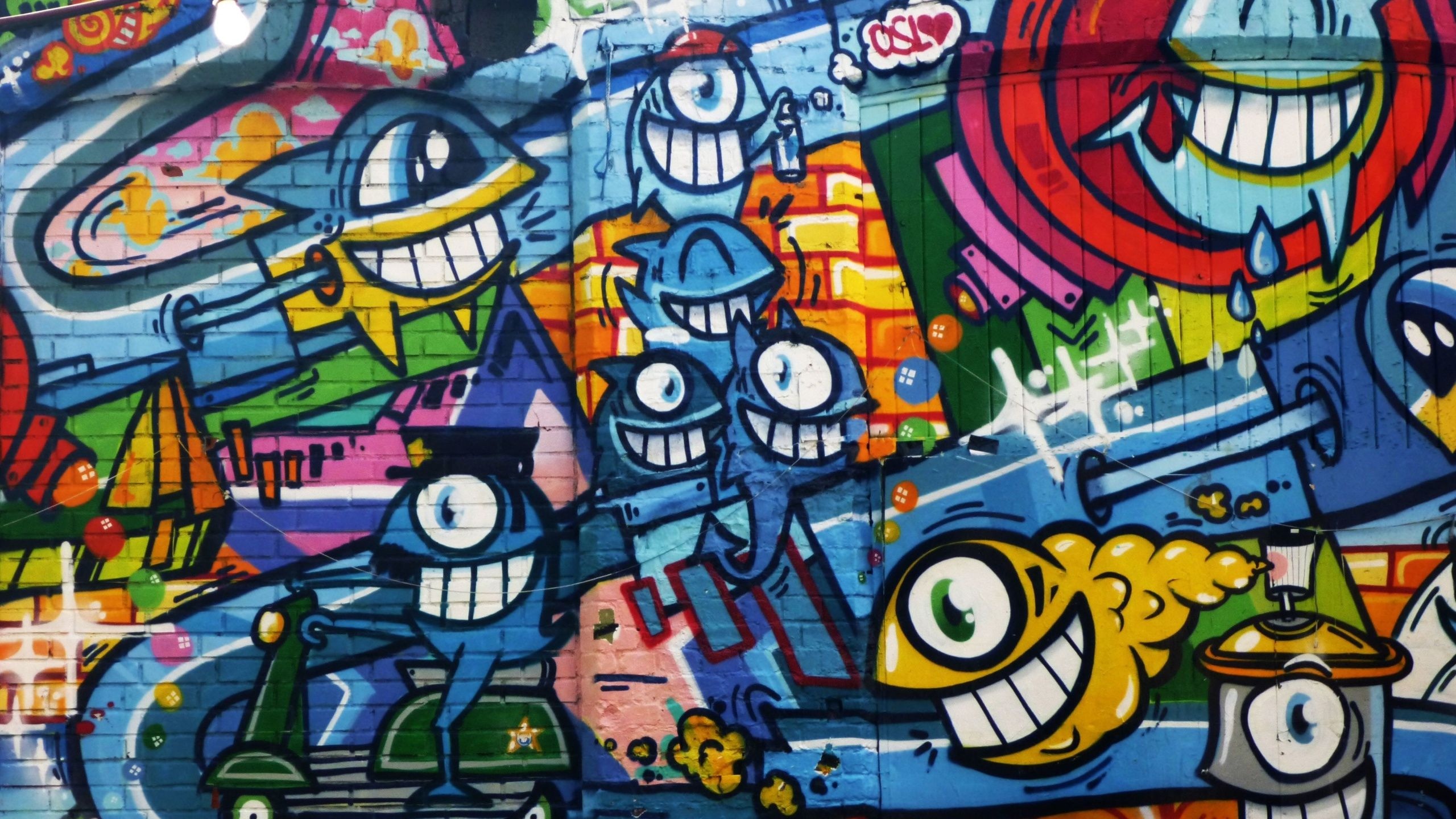Street Art, Amazing street art wallpapers, Jaw-dropping urban art, Captivating street graffiti, 2560x1440 HD Desktop