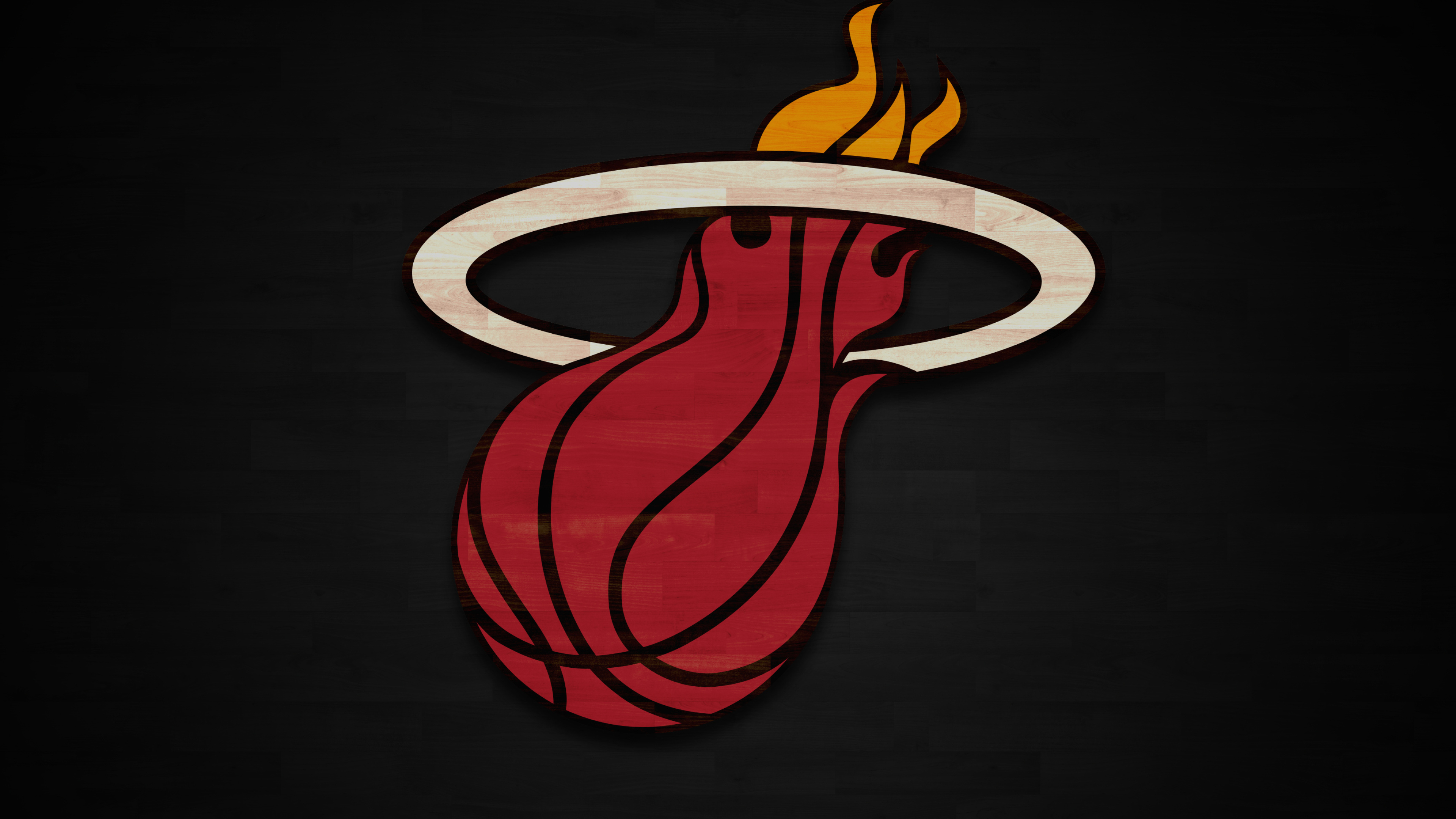 Miami Heat: The club plays its home games at Miami-Dade Arena, NBA. 3840x2160 4K Background.