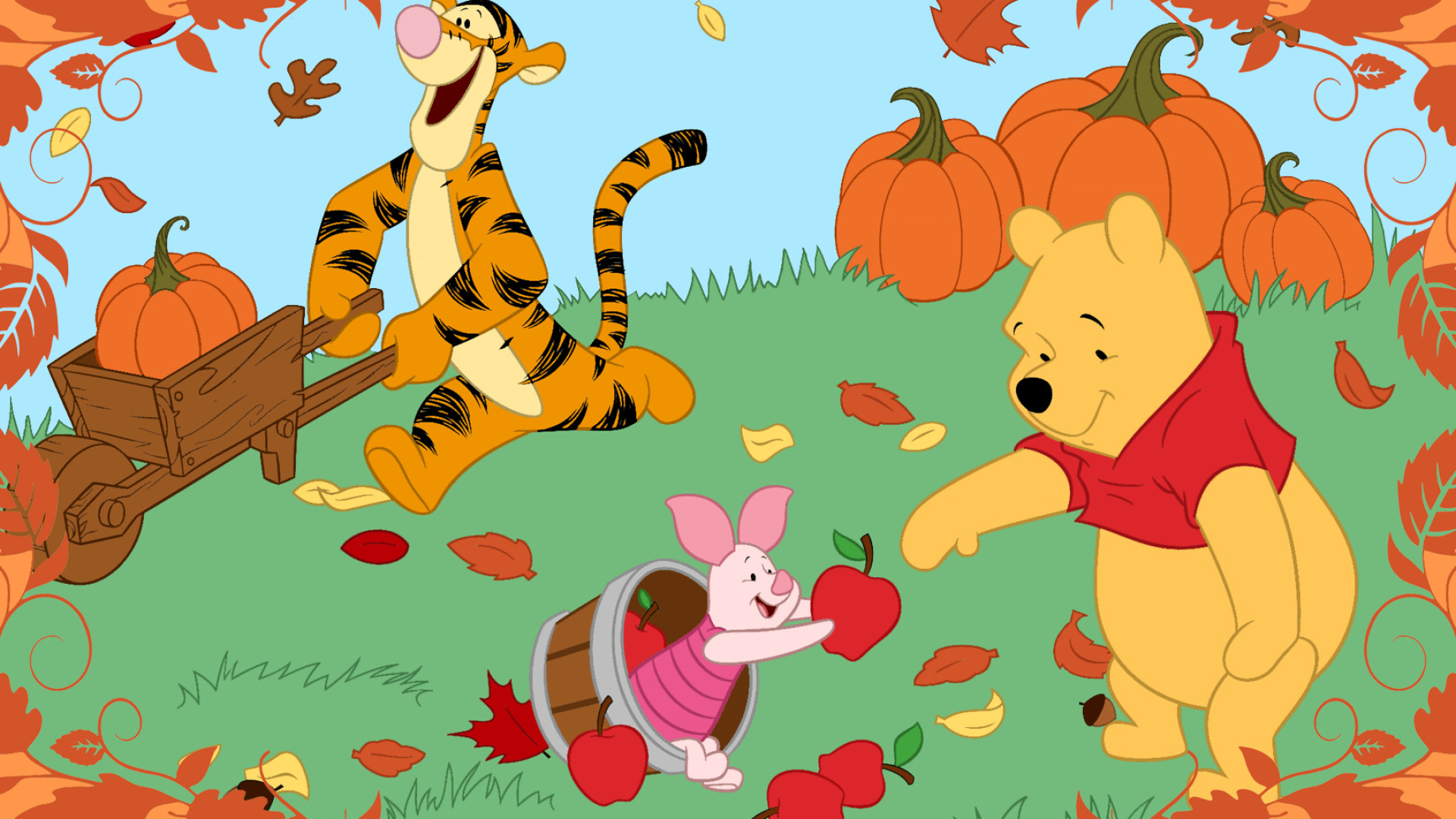 Piglet, Animated character, Winnie-the-Pooh series, Tigger wallpapers, 1920x1080 Full HD Desktop