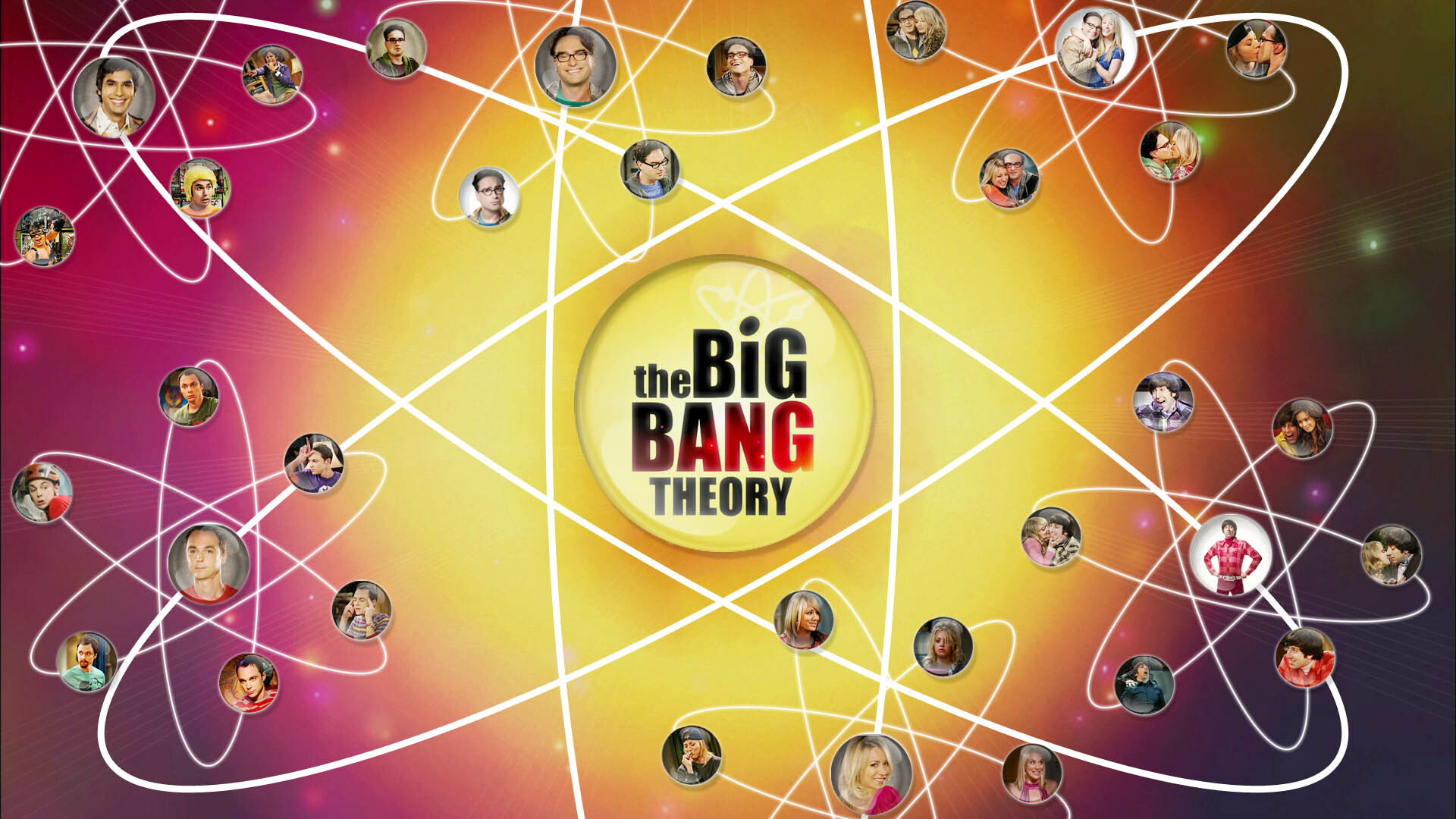The Big Bang Theory: Released 279 episodes from September 2007 to May 2019. 1920x1080 Full HD Background.